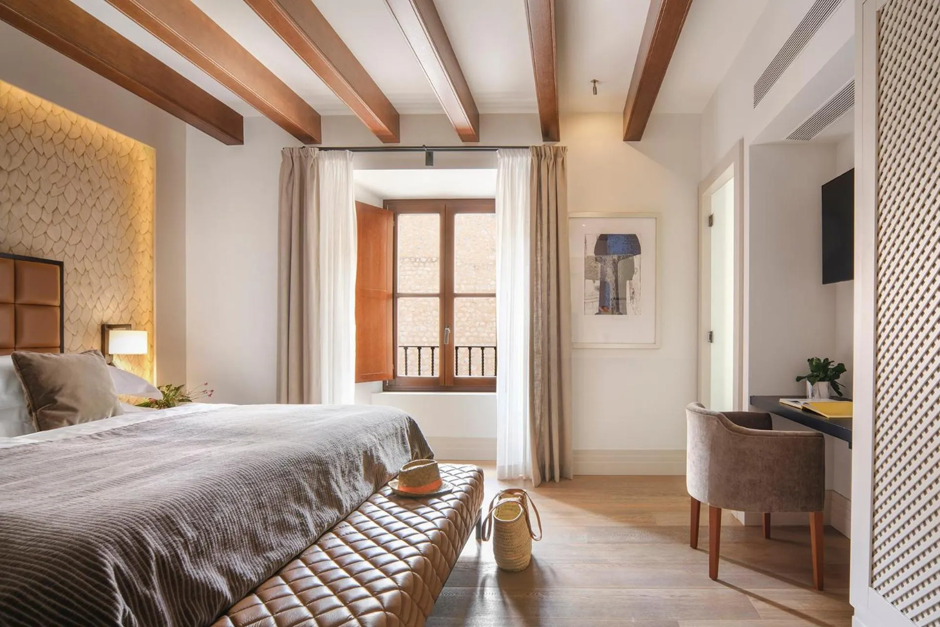 Bed in Castell Son Claret - The Leading Hotels of the World