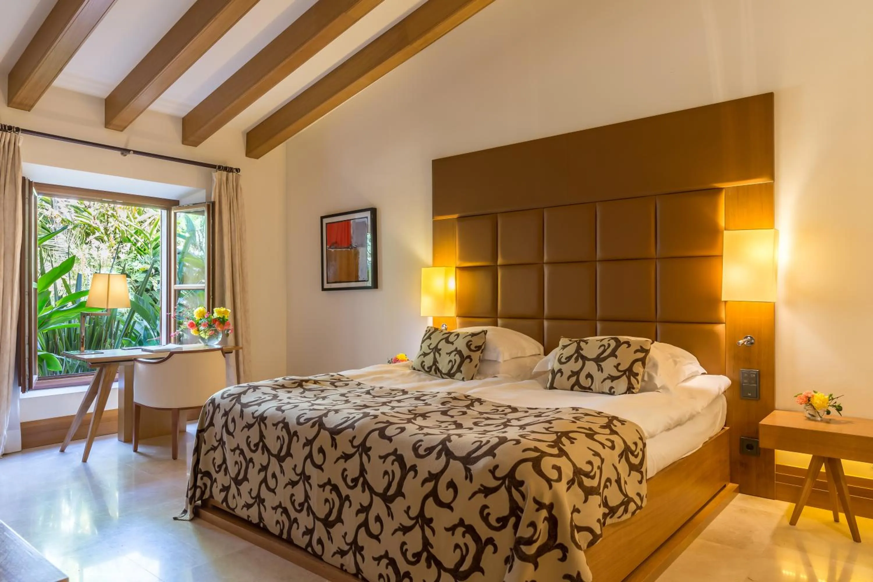 Bed in Castell Son Claret - The Leading Hotels of the World