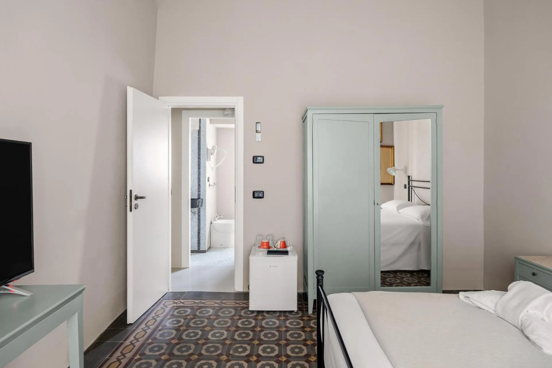 Bed in Palazzo Cavarretta - Le Stanze di Pinella