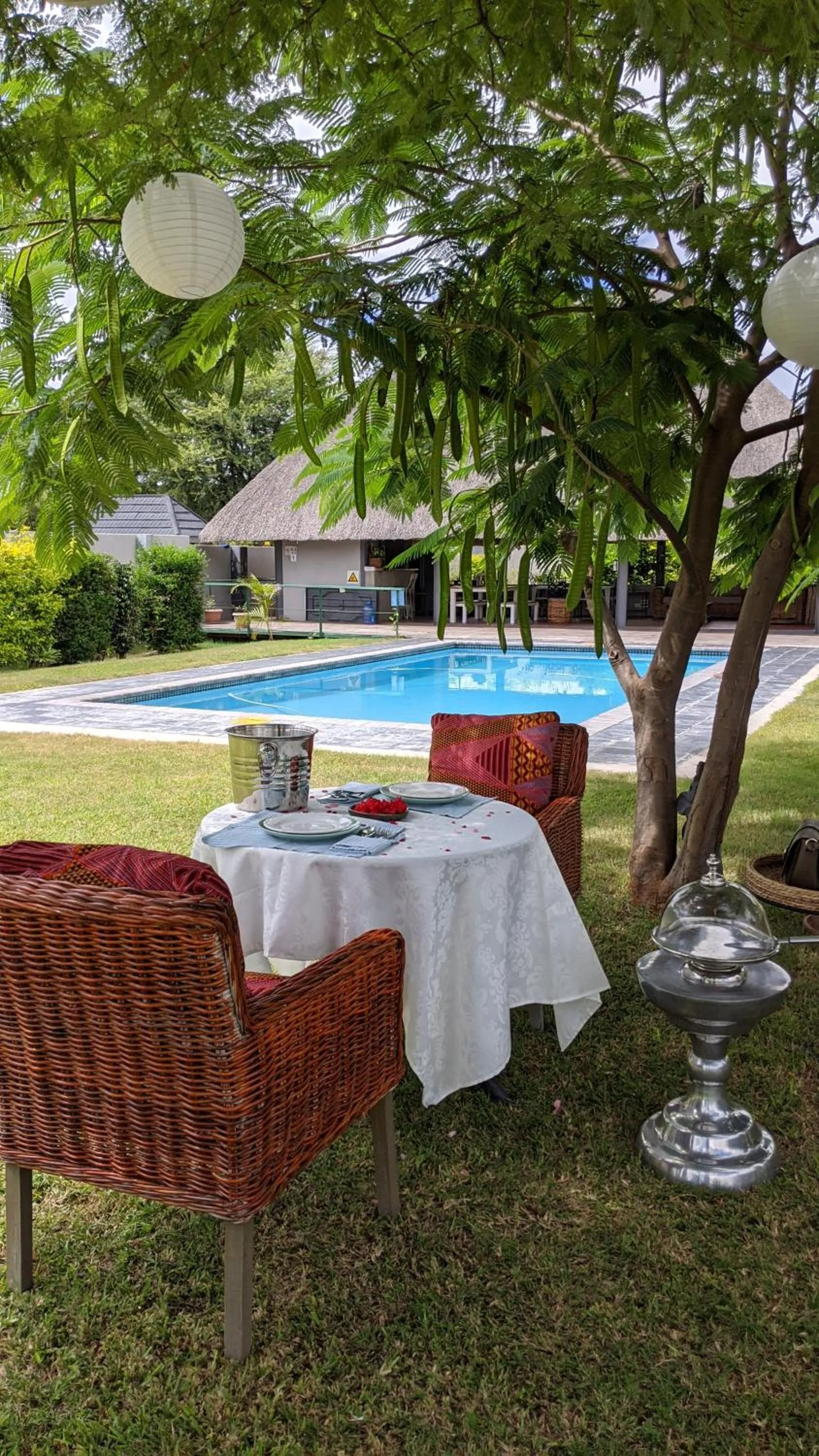 Swimming pool in Sunbirds Lodge Chobe