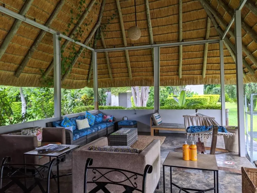 Seating area in Sunbirds Lodge Chobe