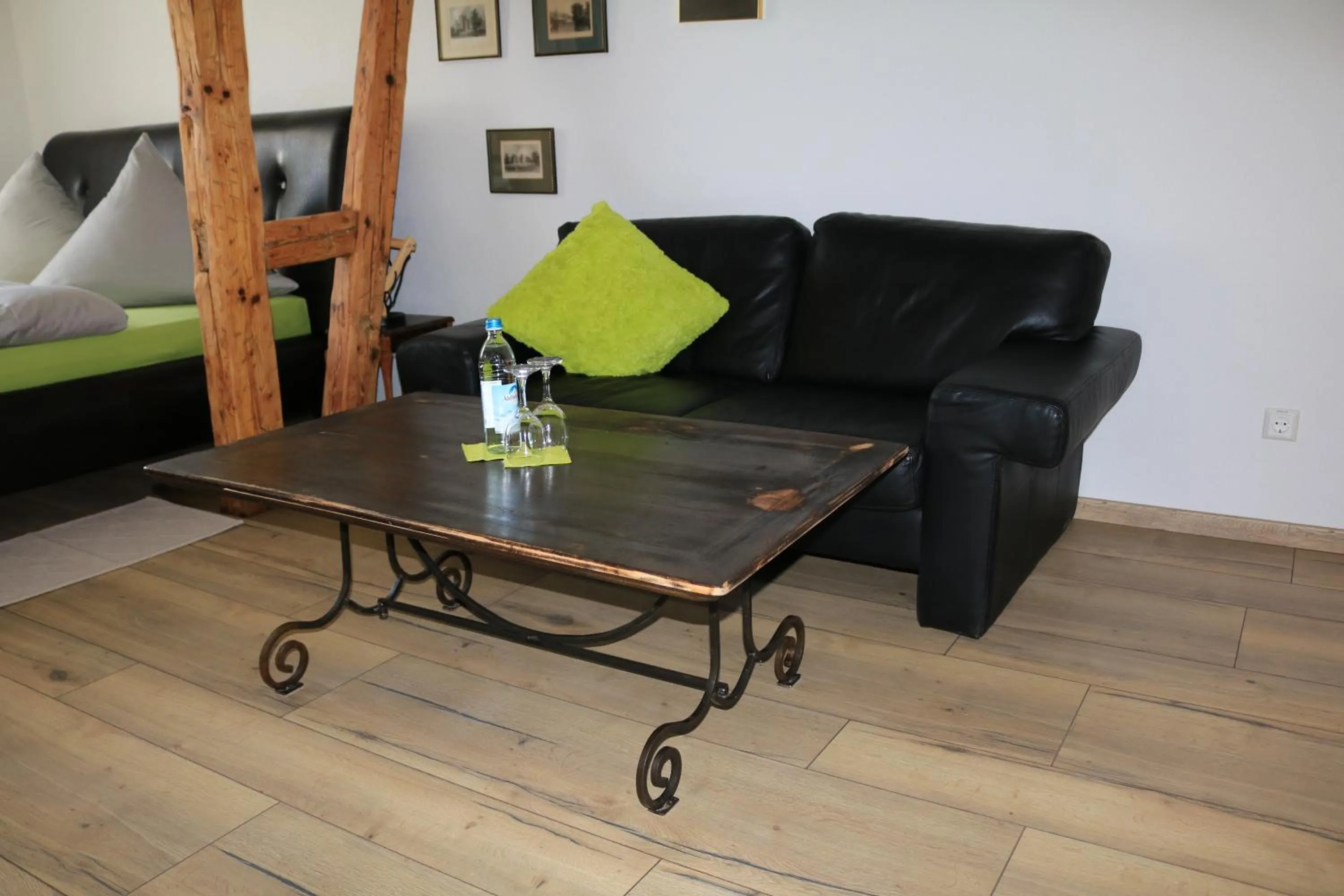 Decorative detail, Bed in Hotel-Krone-Lounge