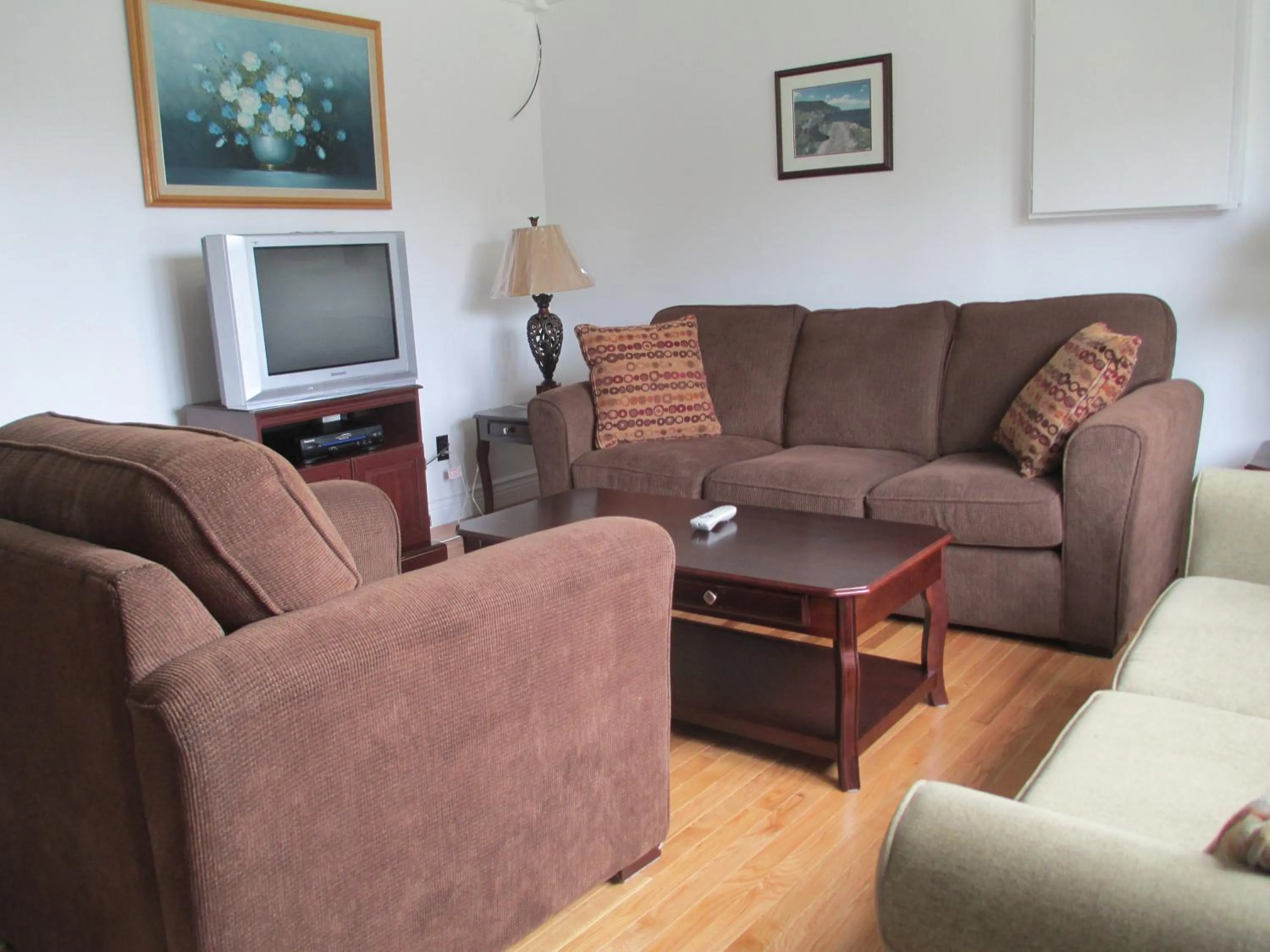 Living room in Comerford's Ocean View Suites