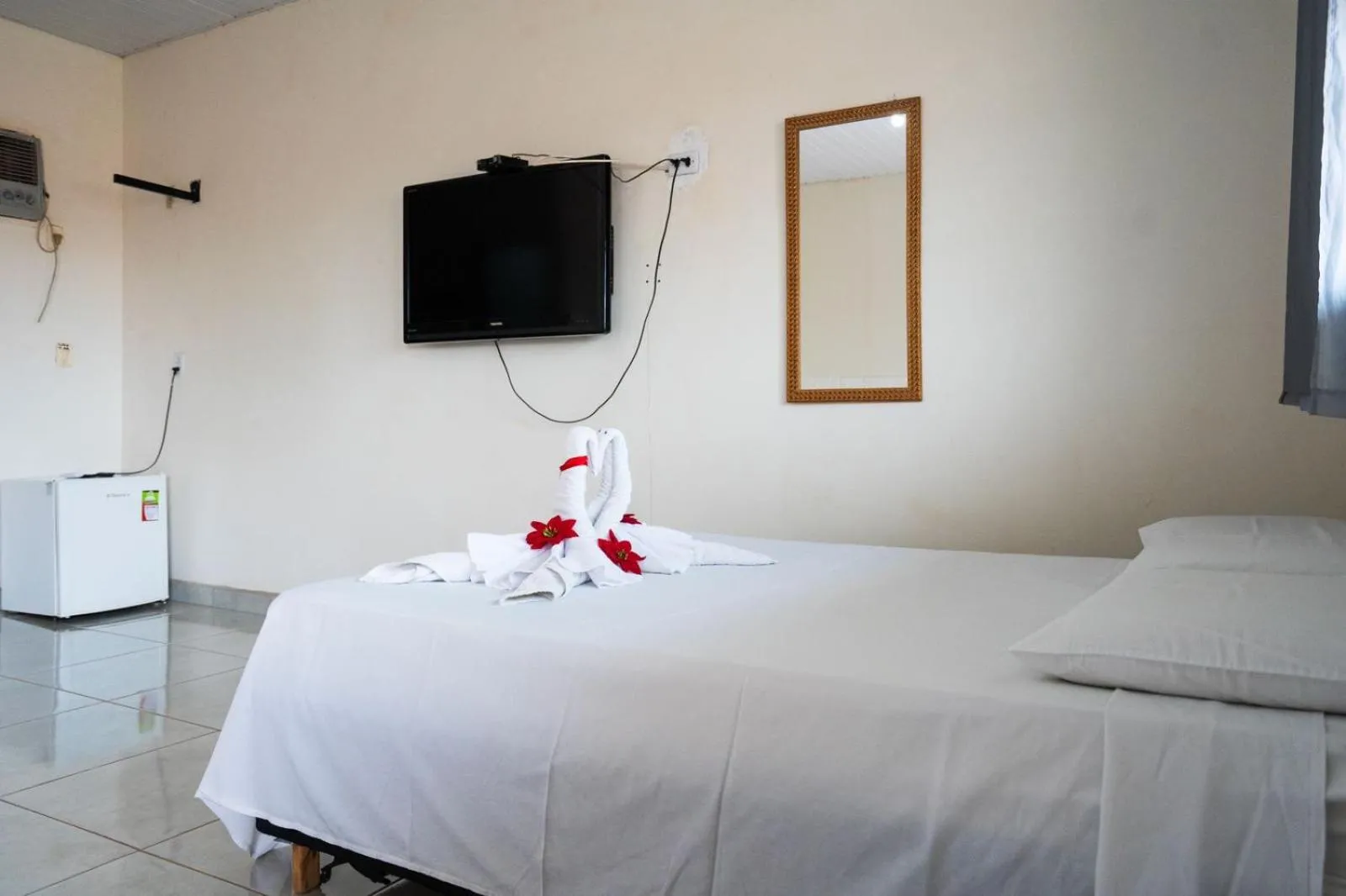 Bed in Pousada Mota