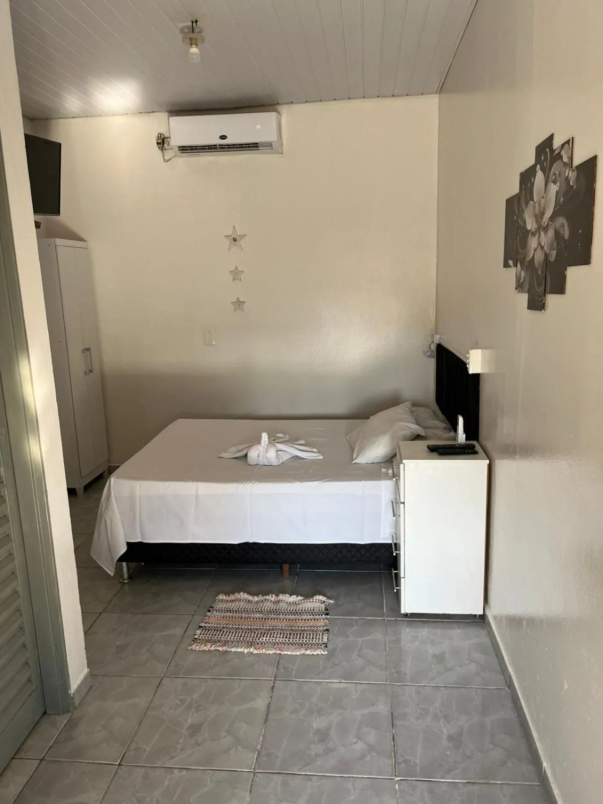 Bed in Pousada Mota