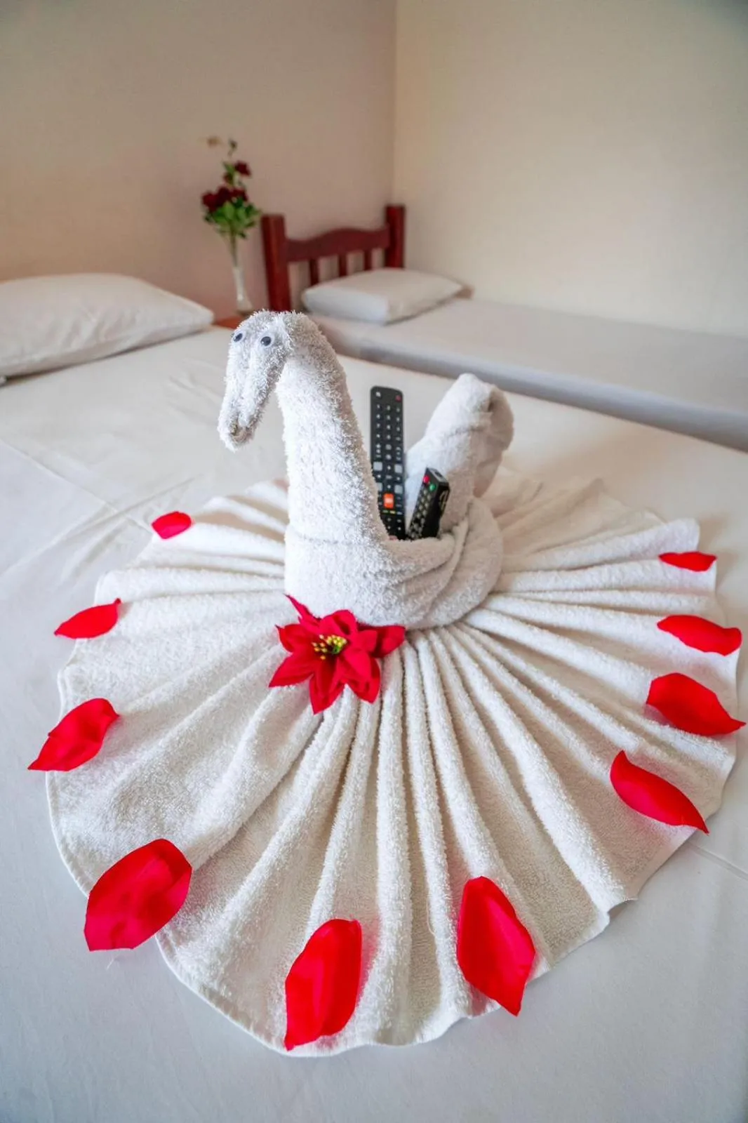 Bed in Pousada Mota