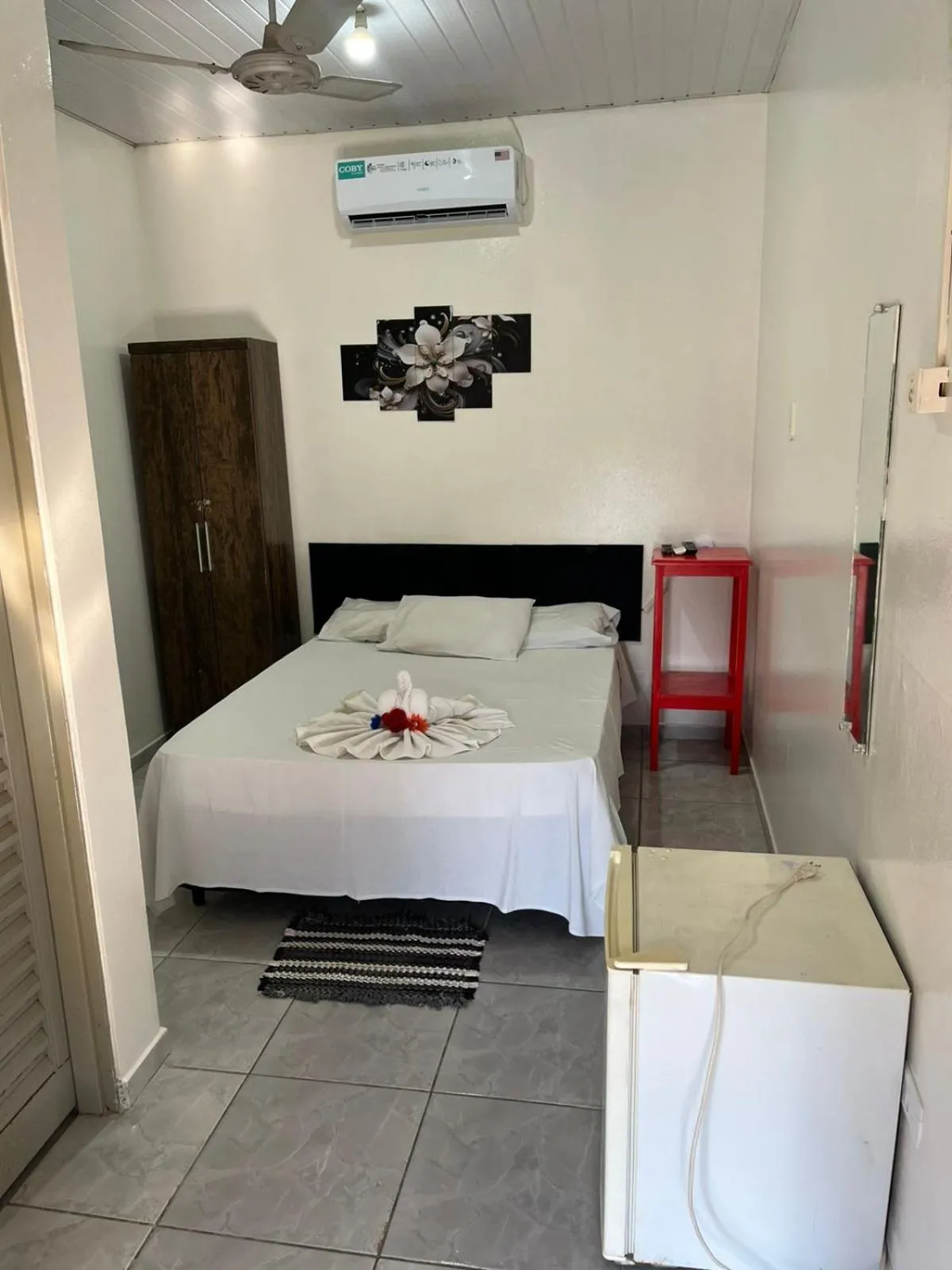 Bed in Pousada Mota