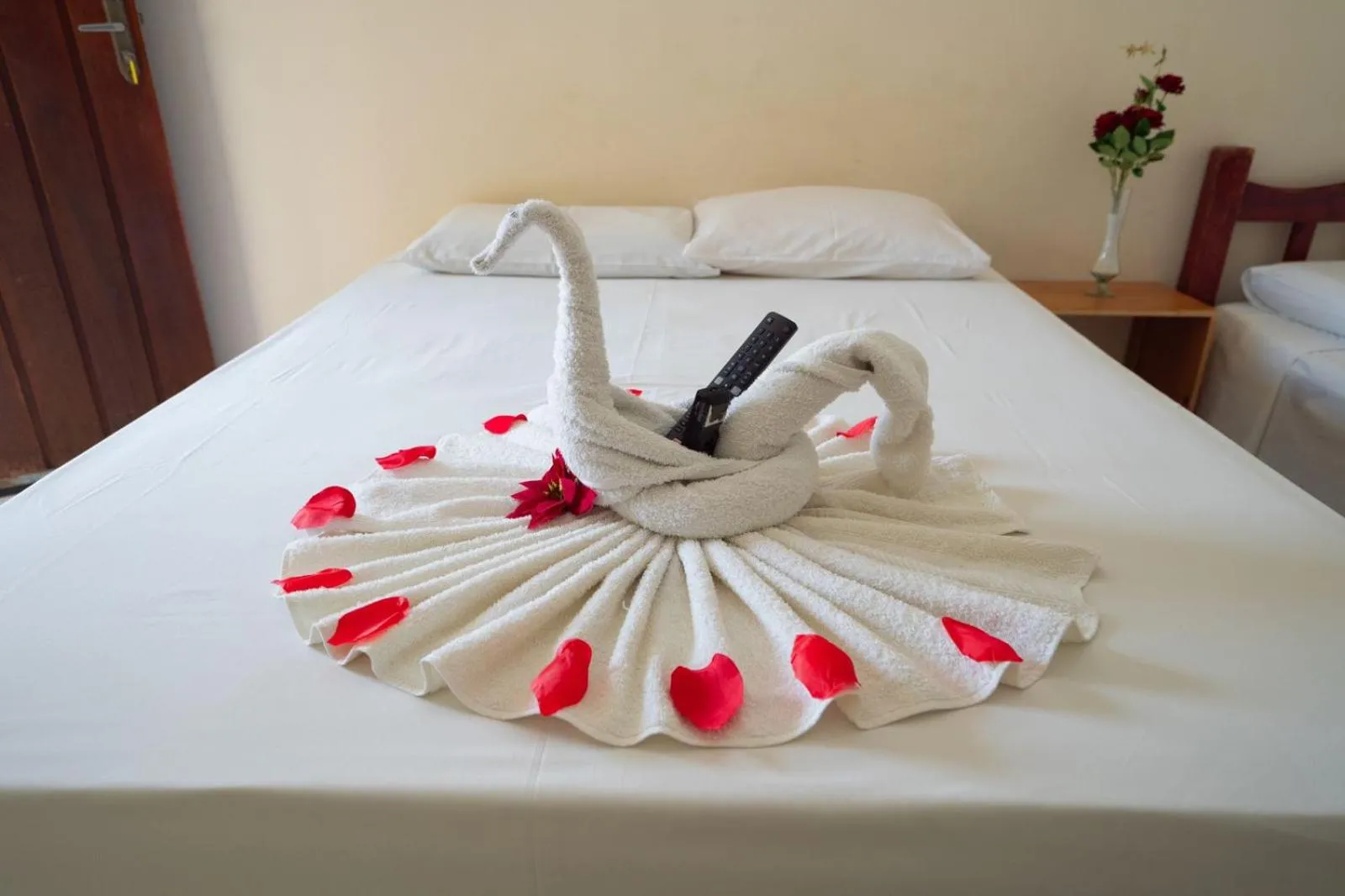 Bed in Pousada Mota