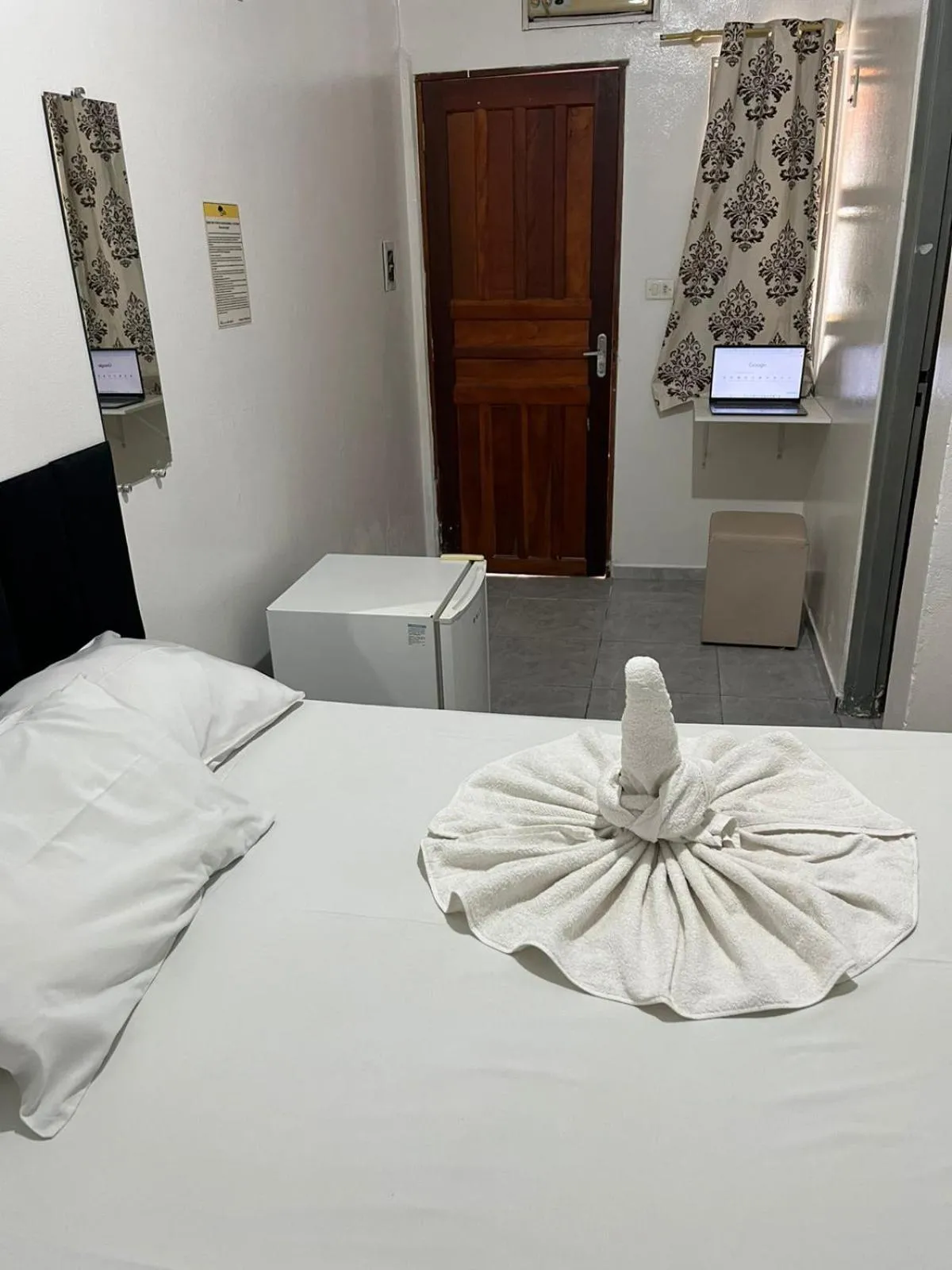 Bed in Pousada Mota