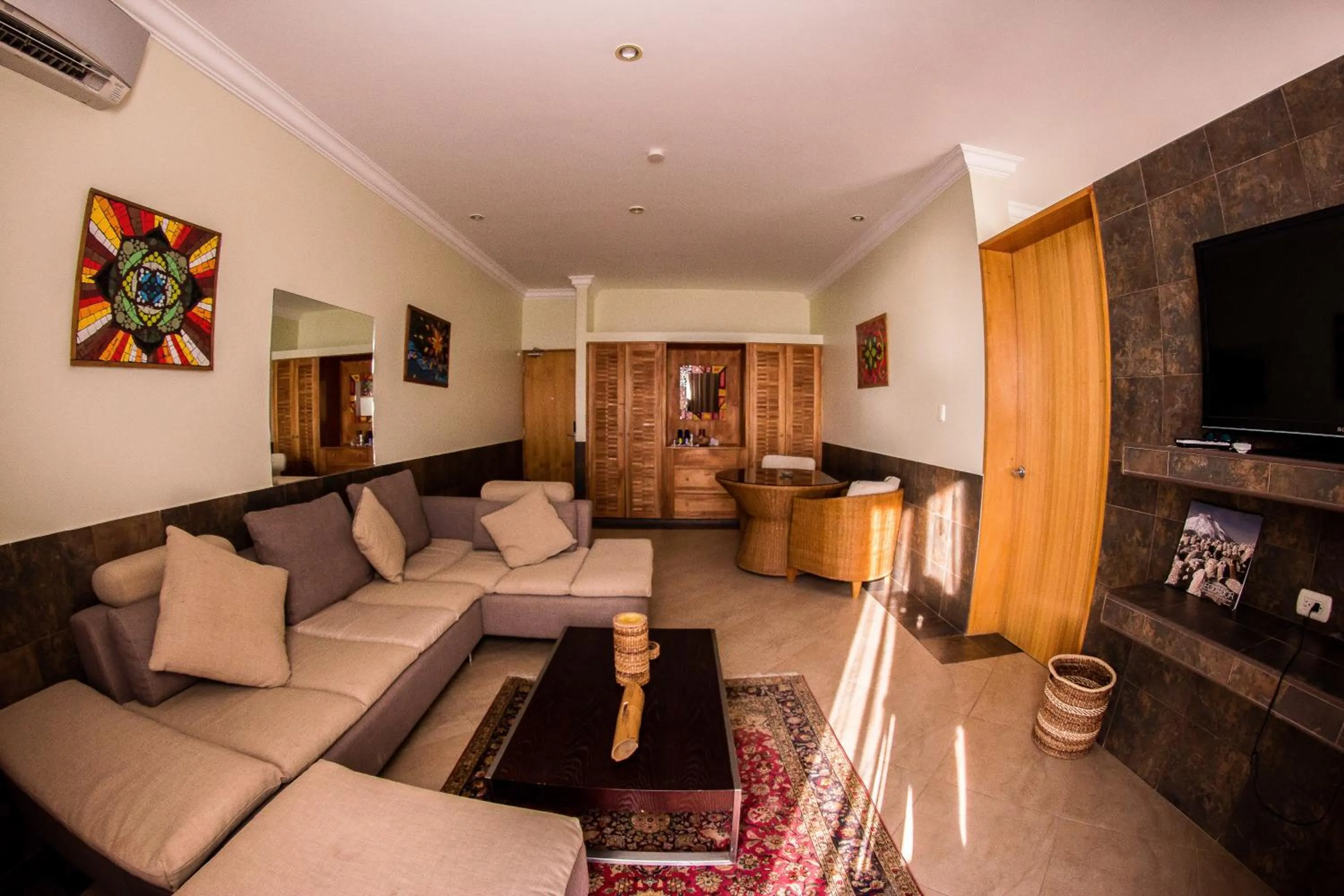 Seating area in Dharma Beach