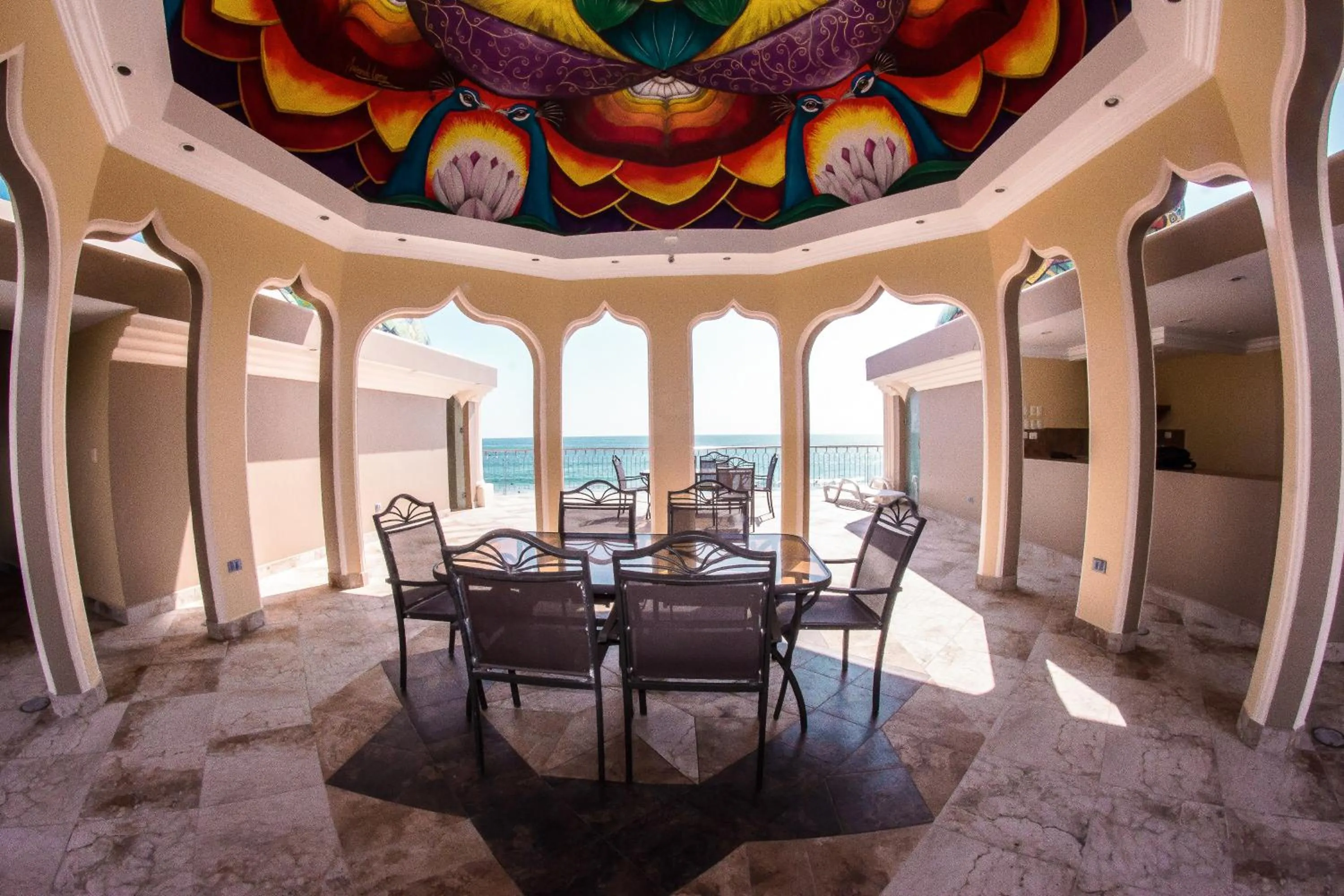 Dining area in Dharma Beach