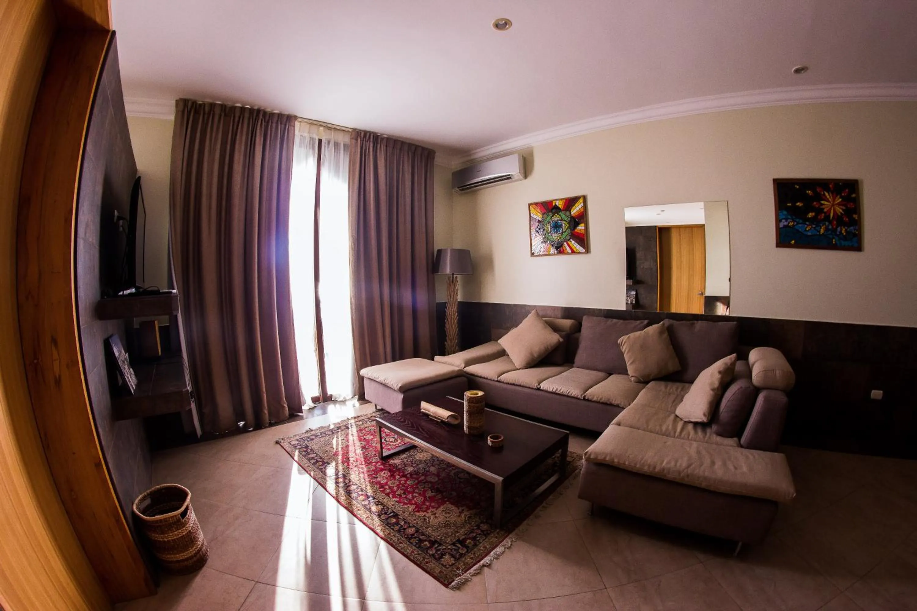 Seating area in Dharma Beach