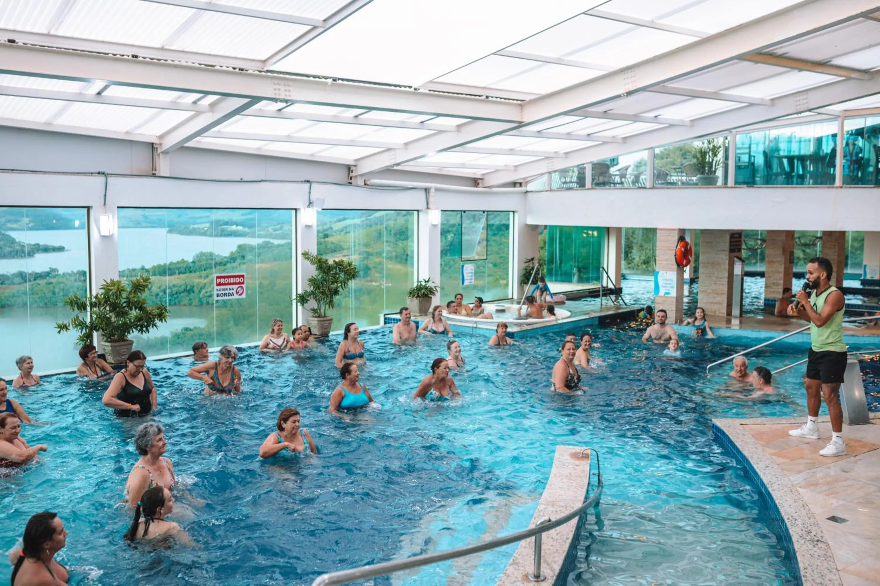 Pool view in Itá Thermas Resort e Spa