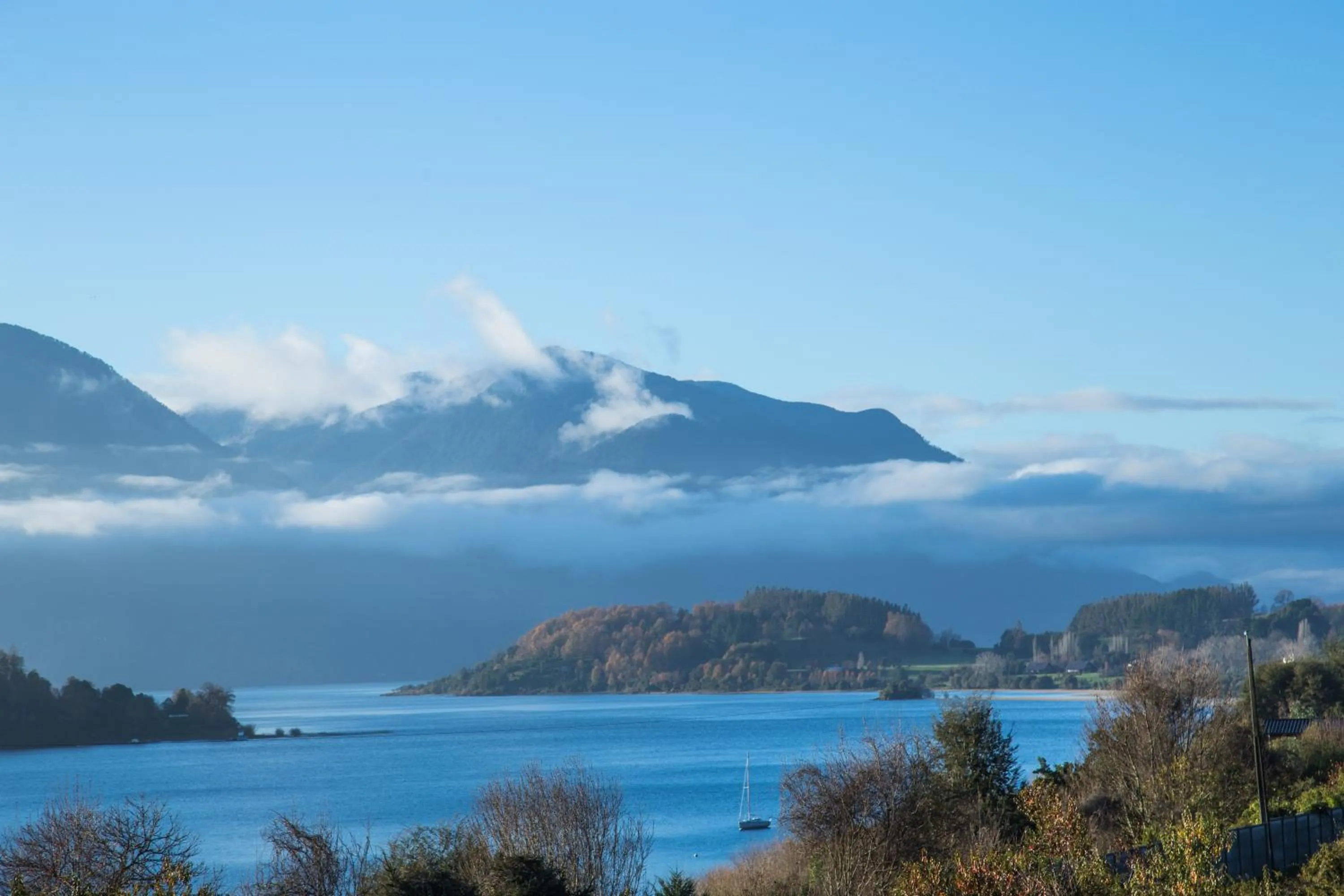Lake view in Apart hotel Puchaley Lafquen