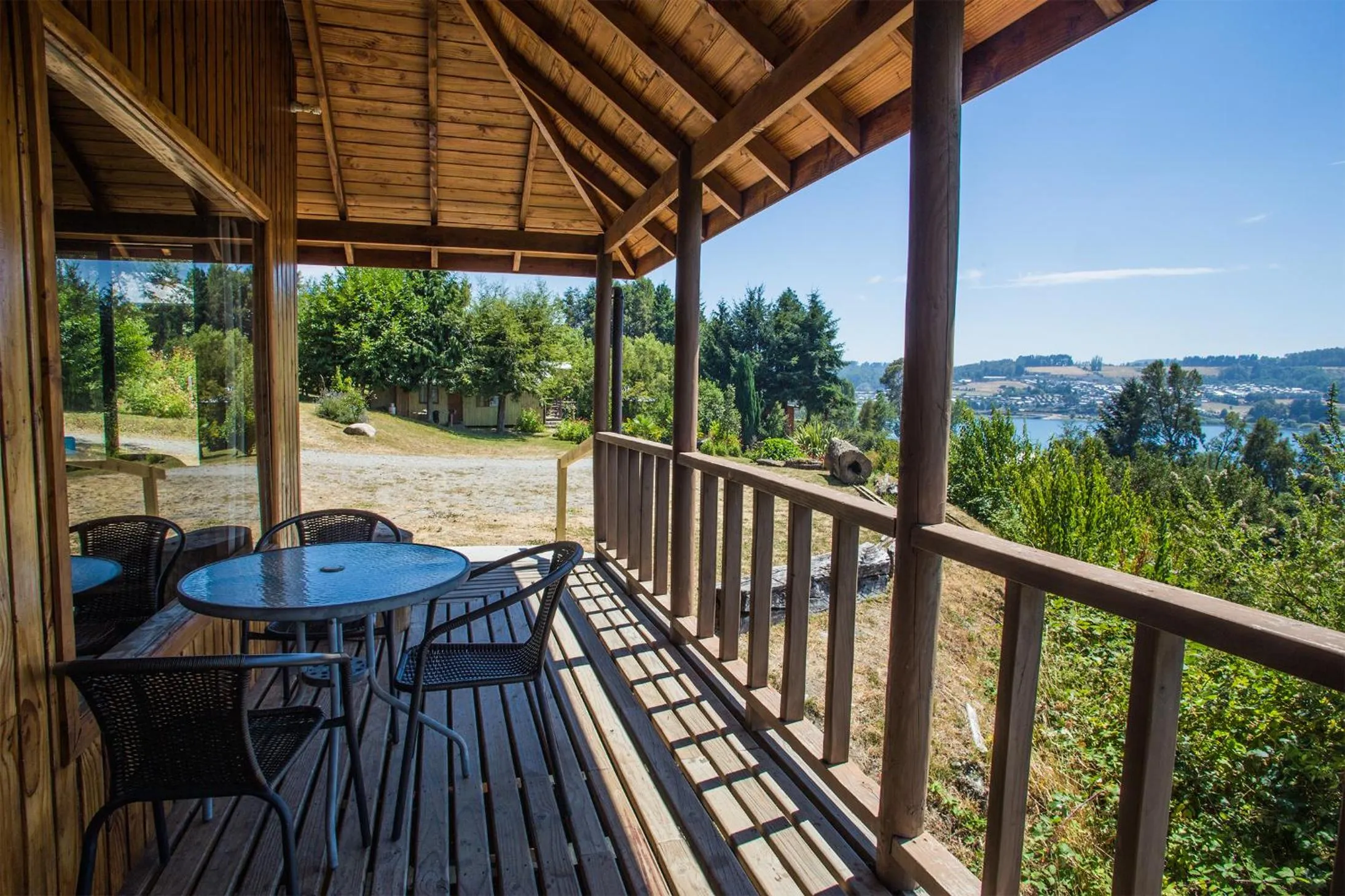 Balcony/Terrace in Apart hotel Puchaley Lafquen