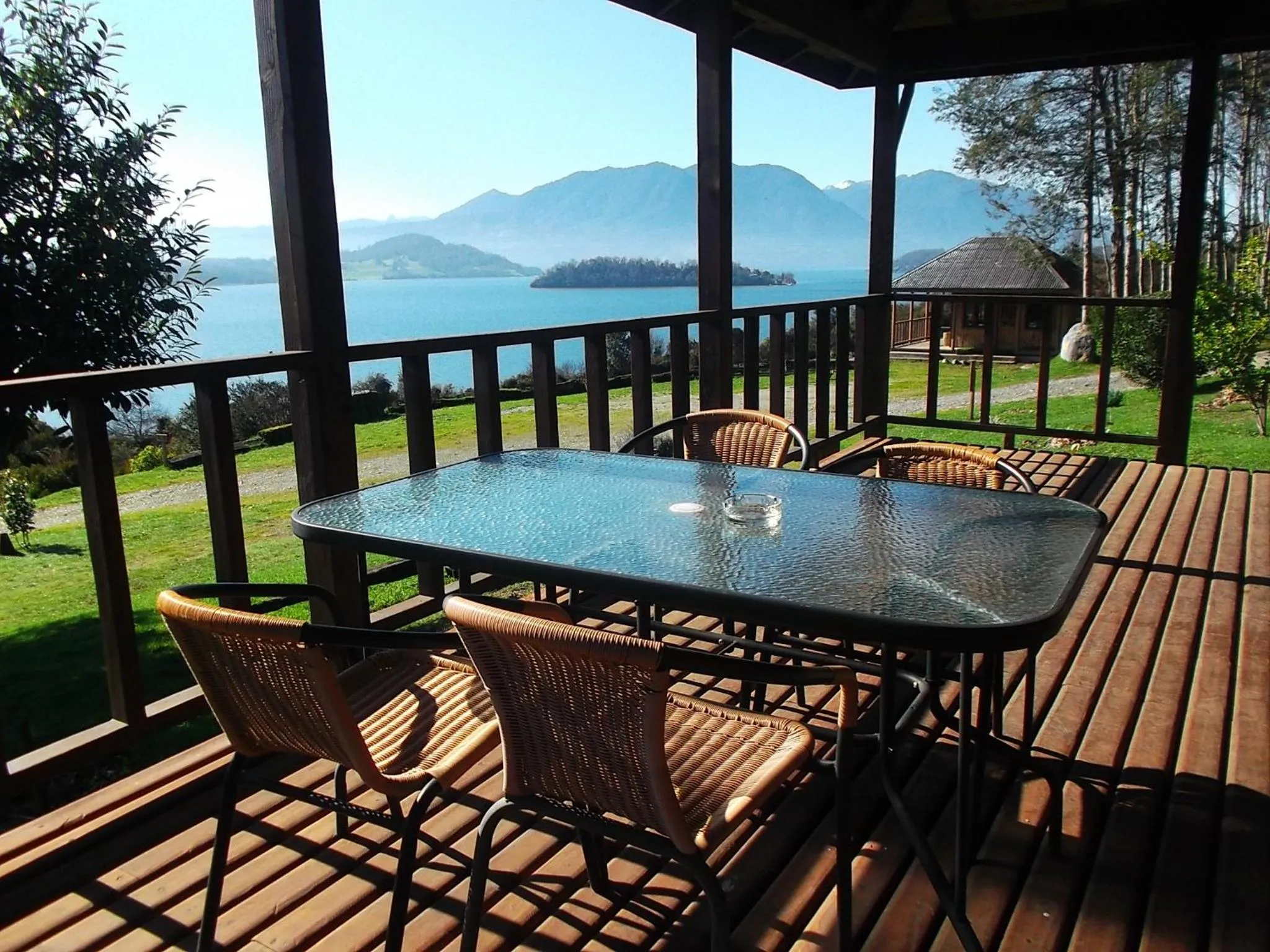 Balcony/Terrace in Apart hotel Puchaley Lafquen