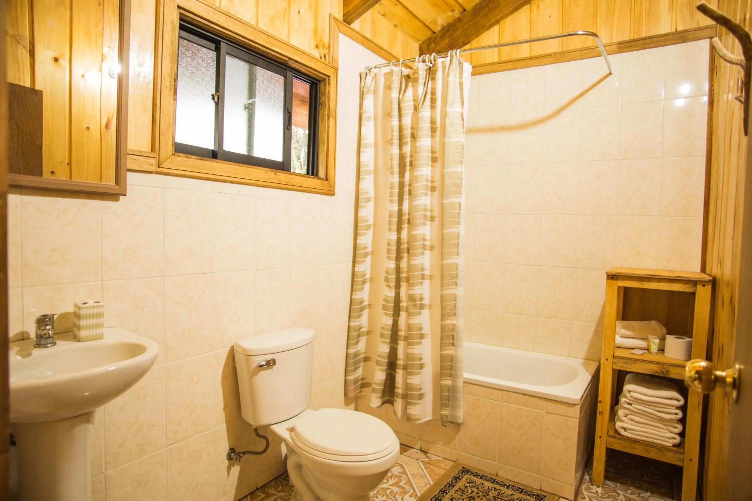 Bathroom in Apart hotel Puchaley Lafquen