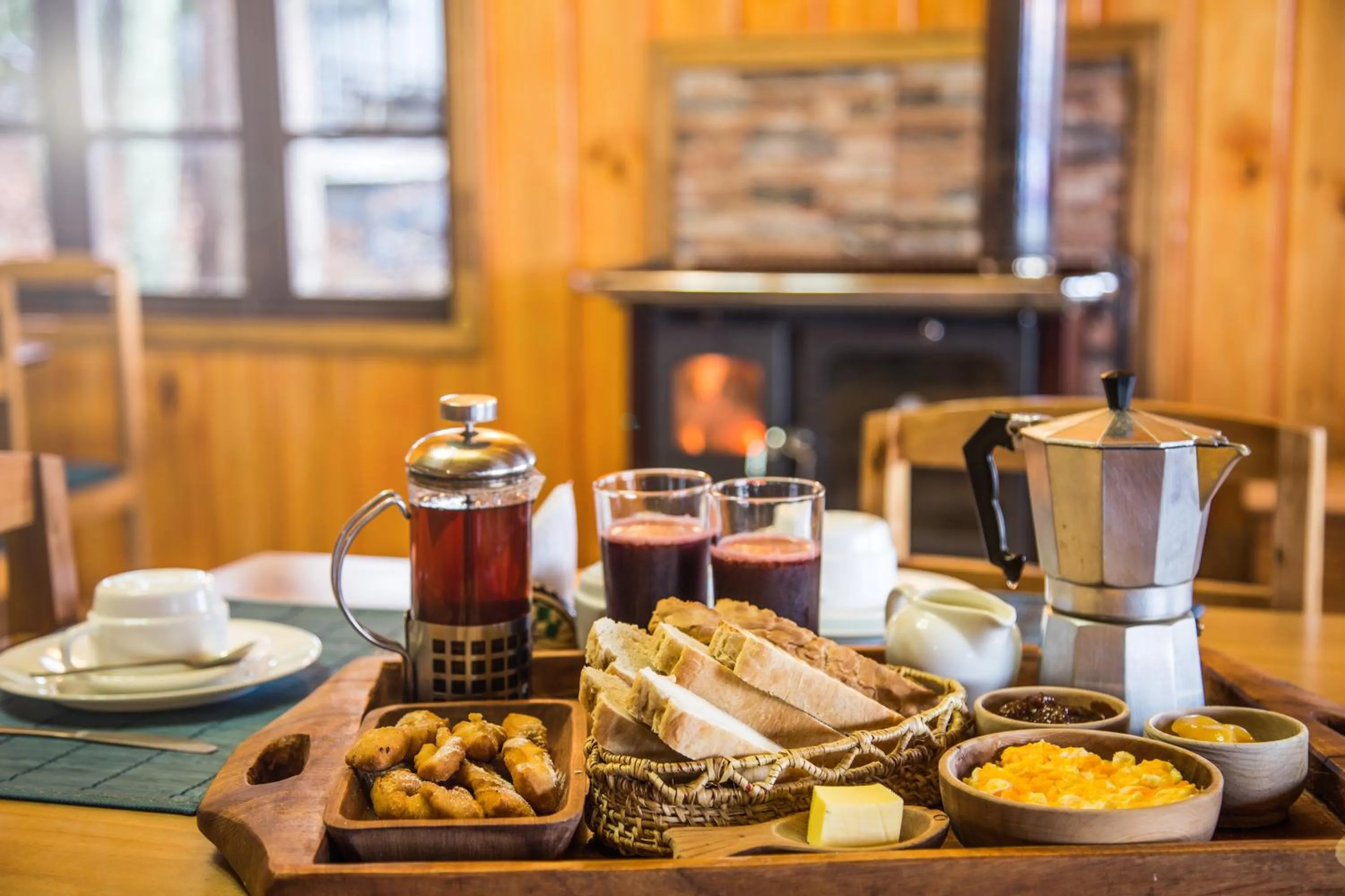 Continental breakfast in Apart hotel Puchaley Lafquen