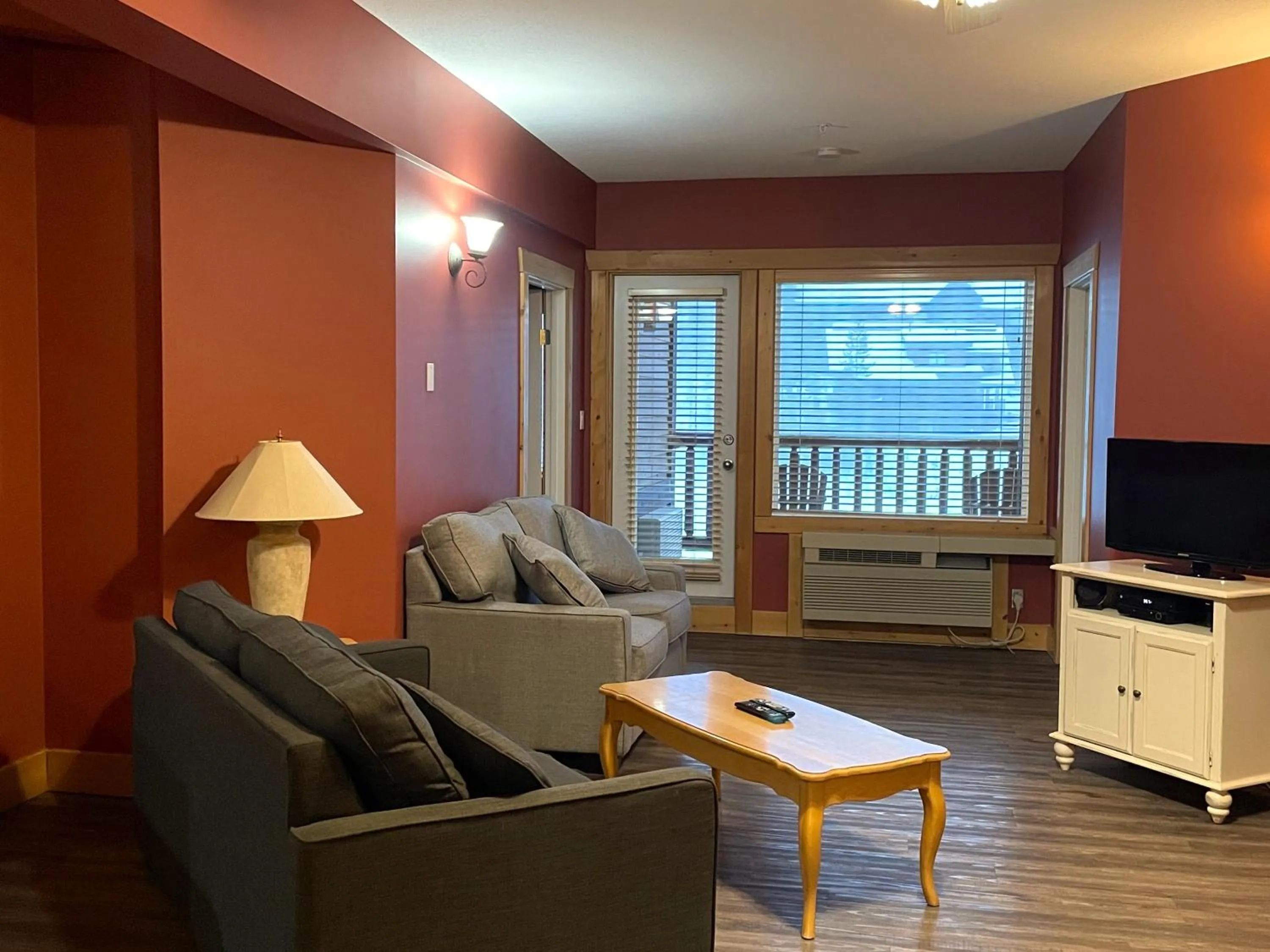 Living room in Cornerstone Lodge by Park Vacation Management