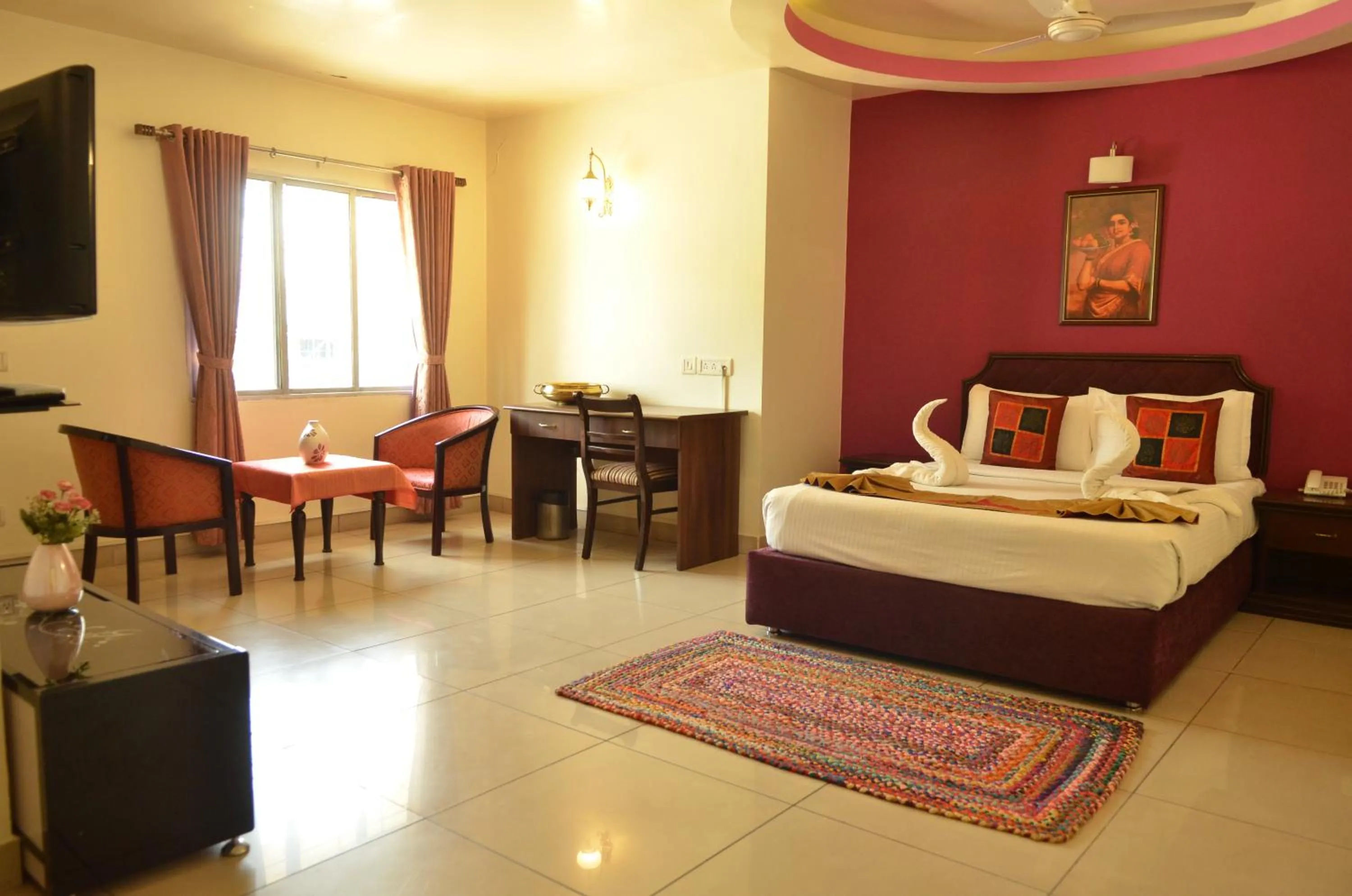 Bed in Cubbon Suites