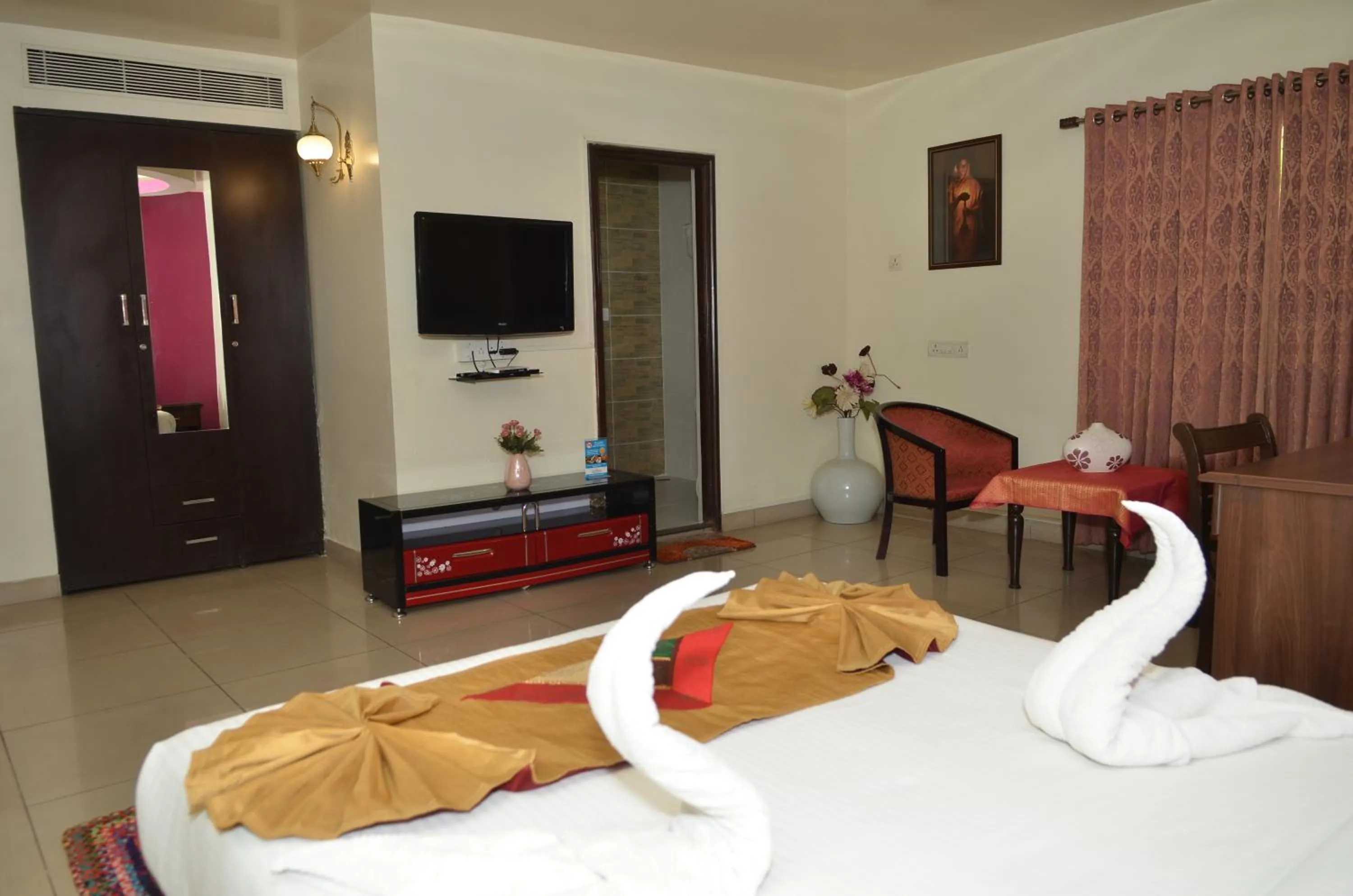 Bed in Cubbon Suites