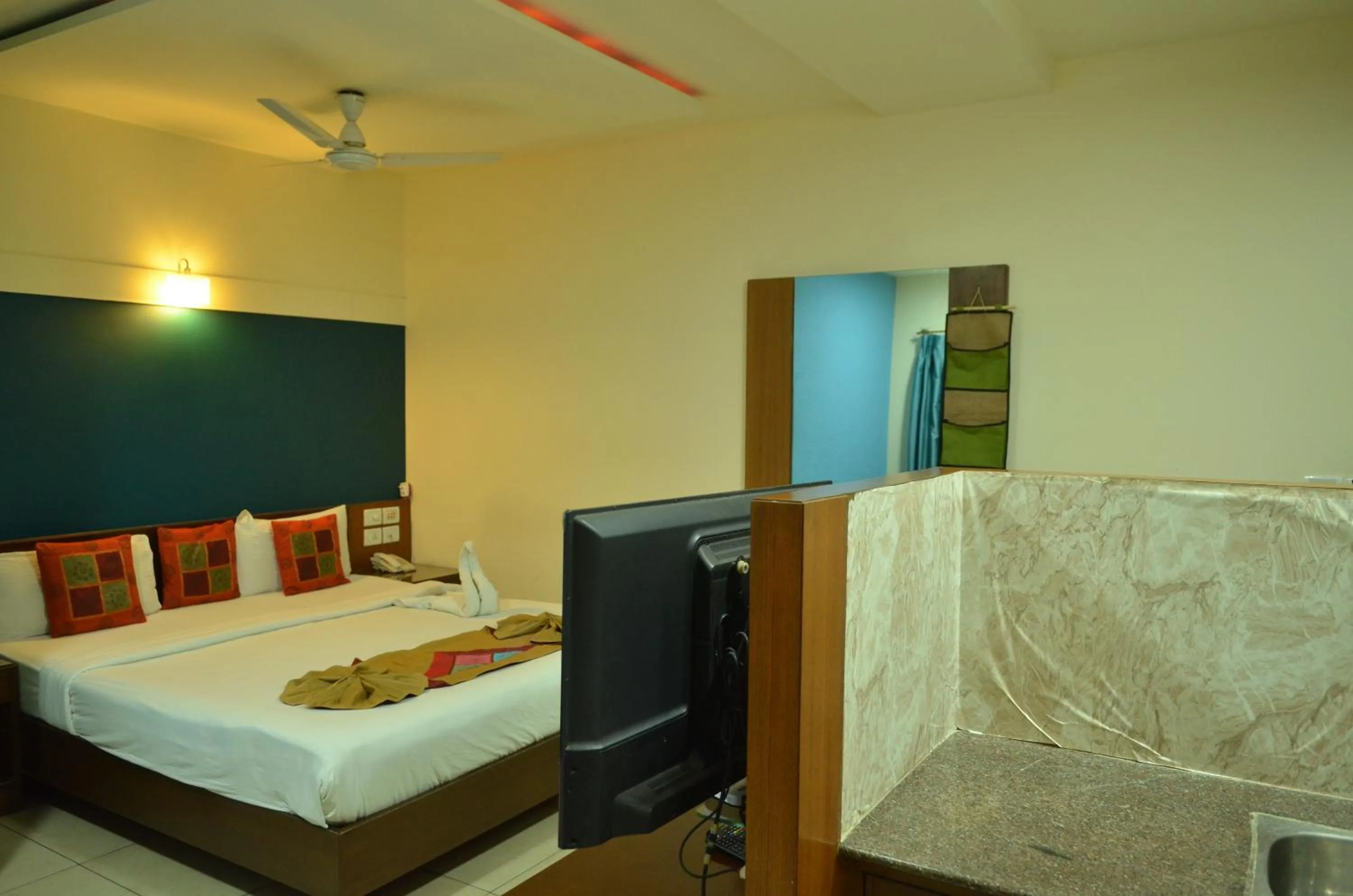 Bed in Cubbon Suites