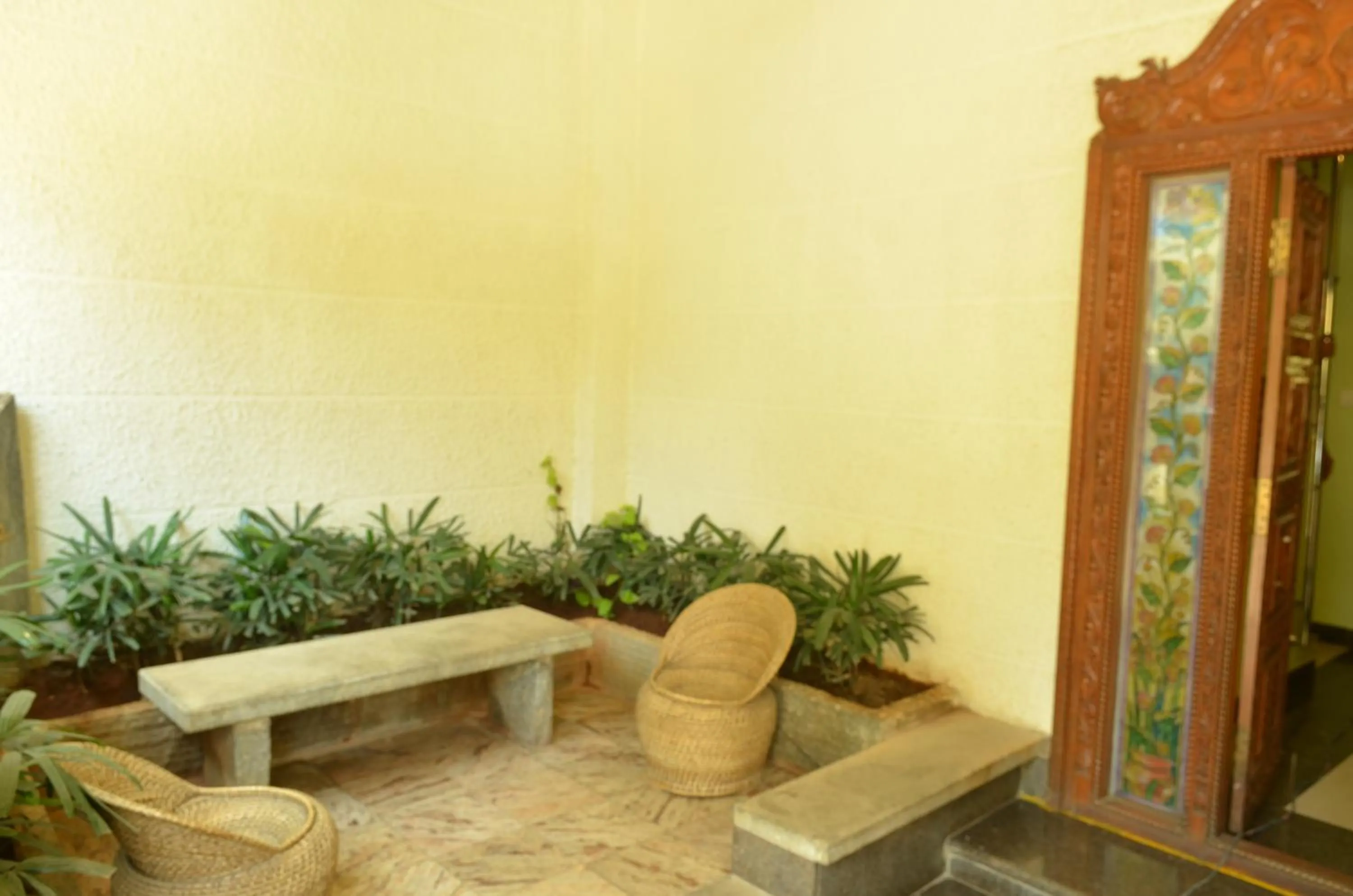 Seating area in Cubbon Suites