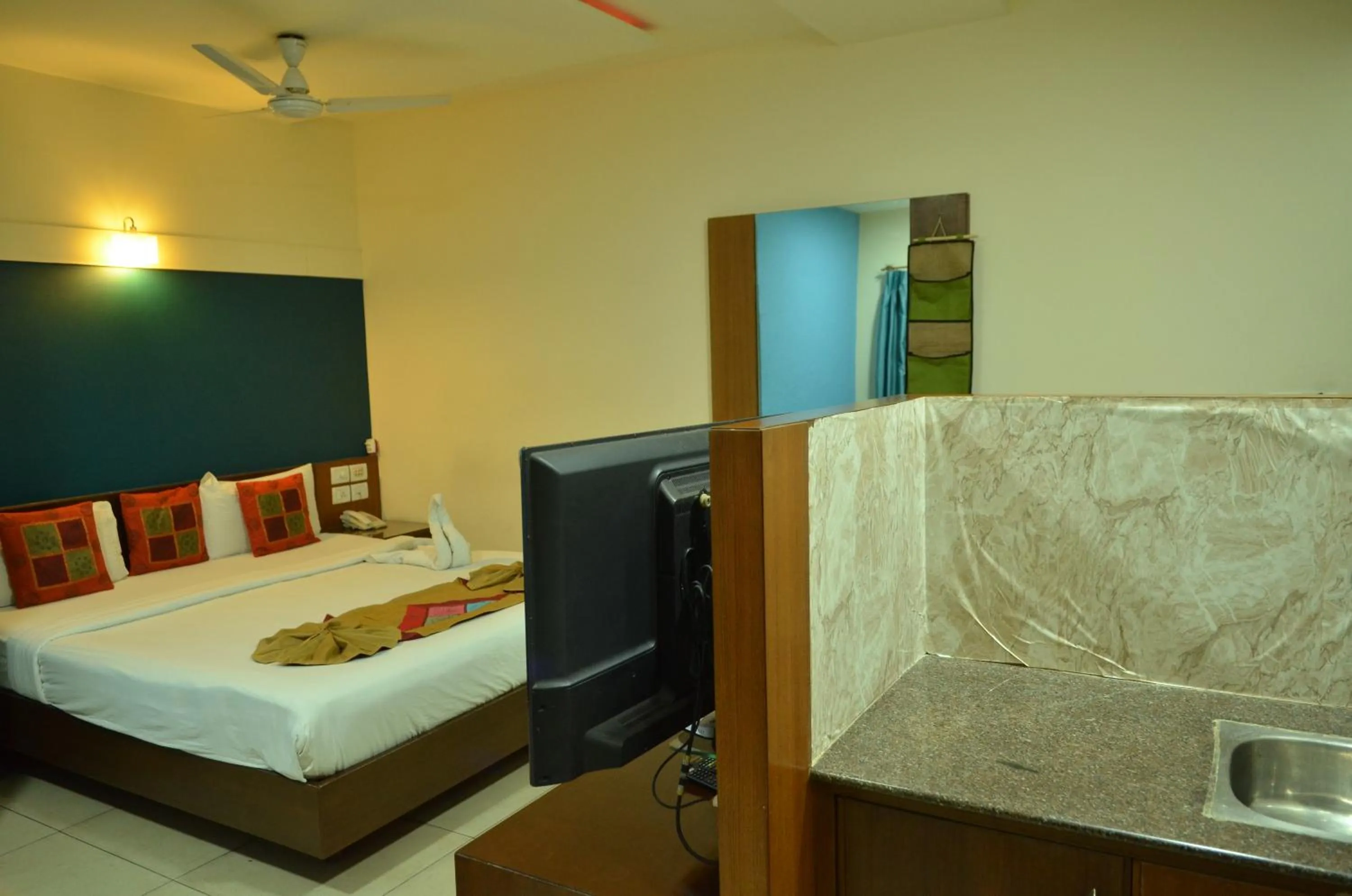 Bed in Cubbon Suites