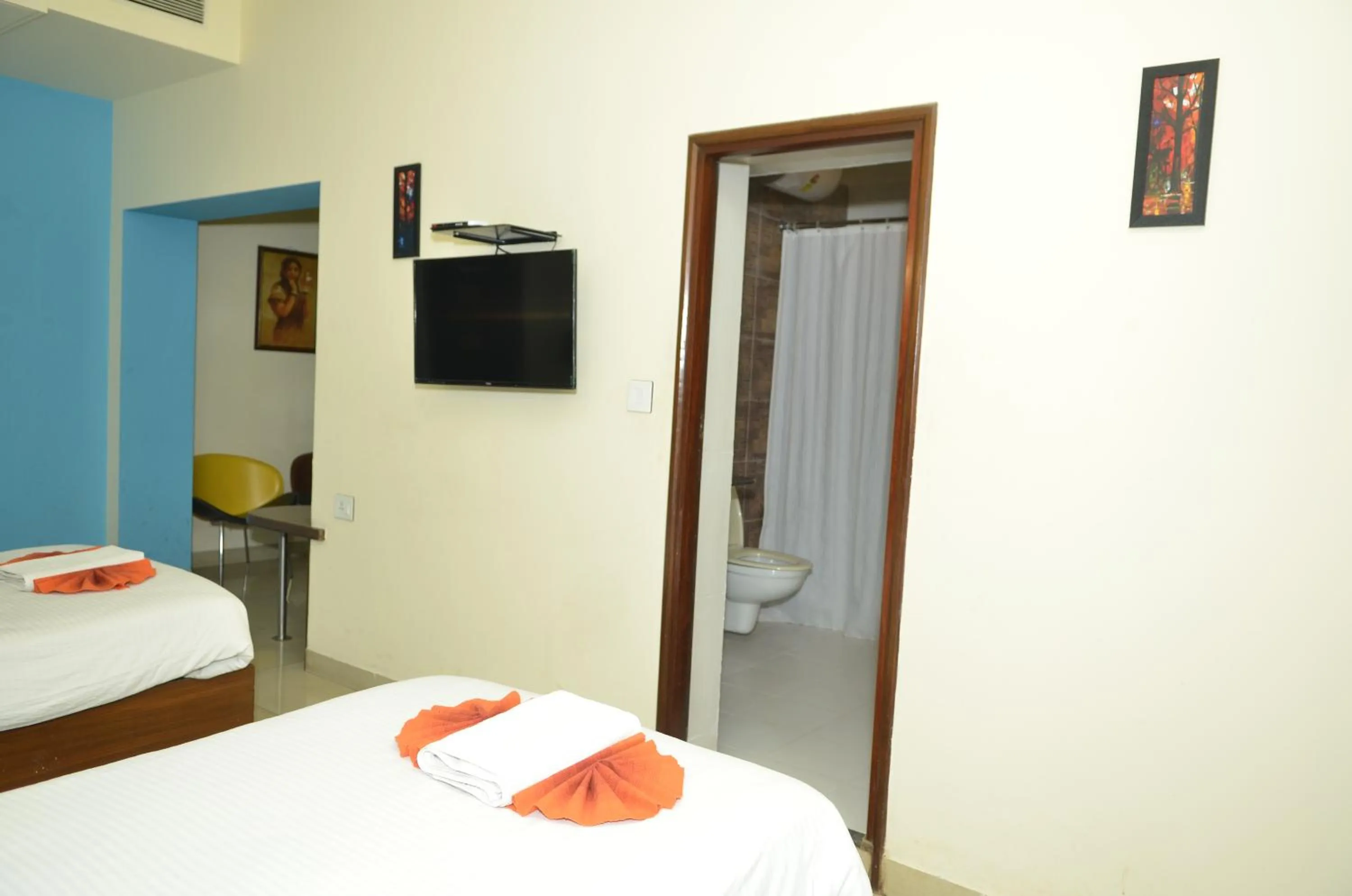 Bed in Cubbon Suites