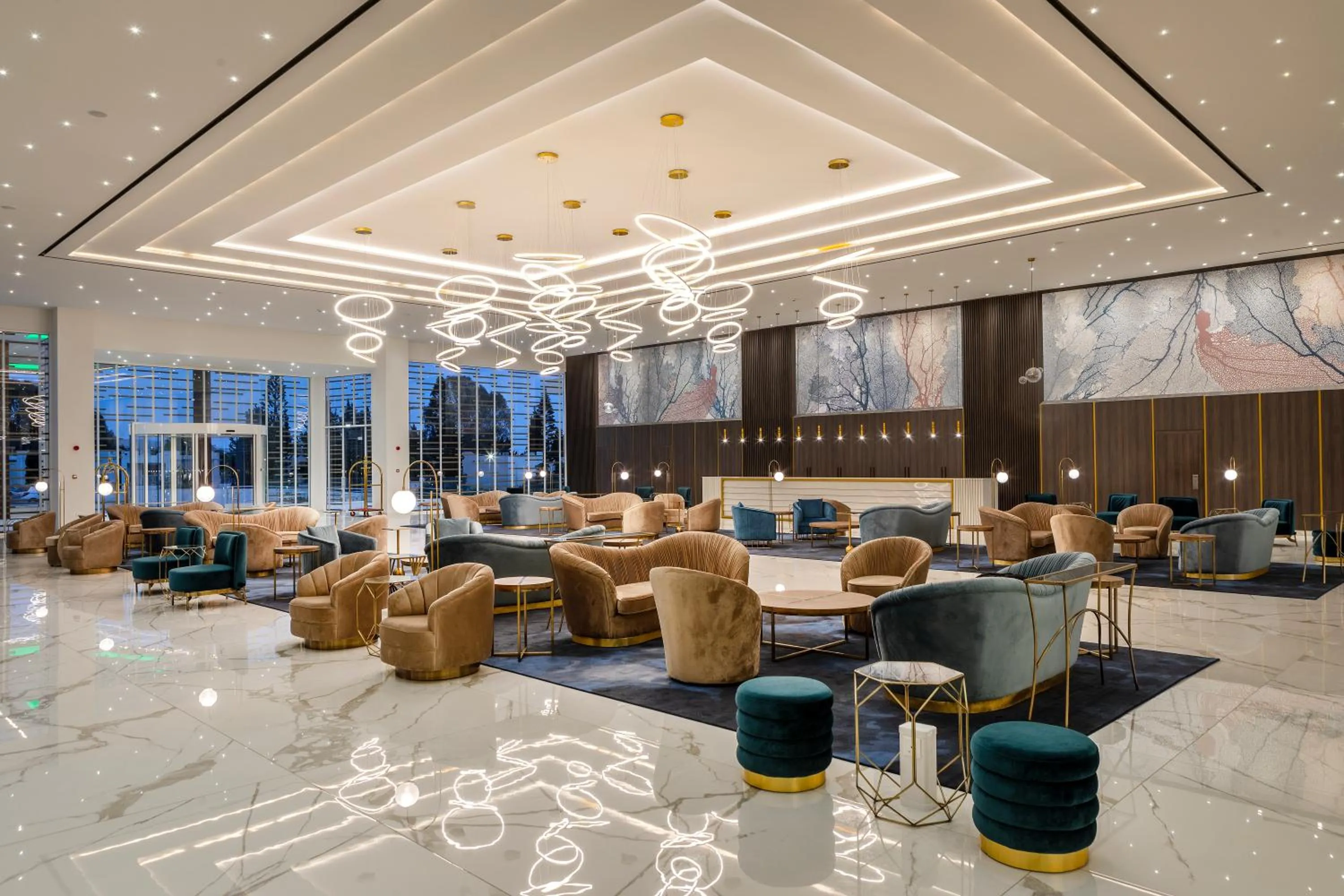 Lobby or reception in Chrysomare Beach Hotel & Resort