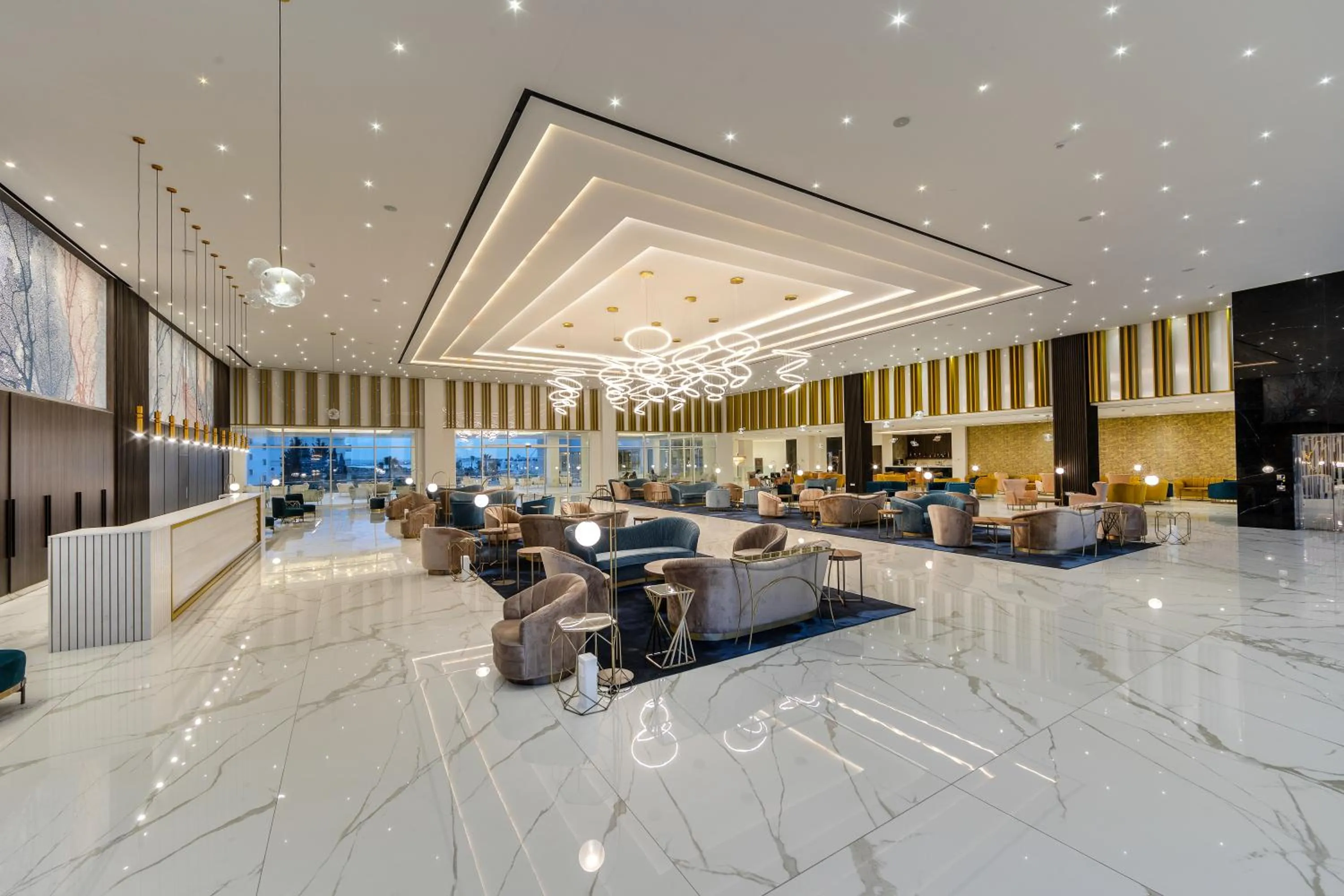 Lobby or reception in Chrysomare Beach Hotel & Resort