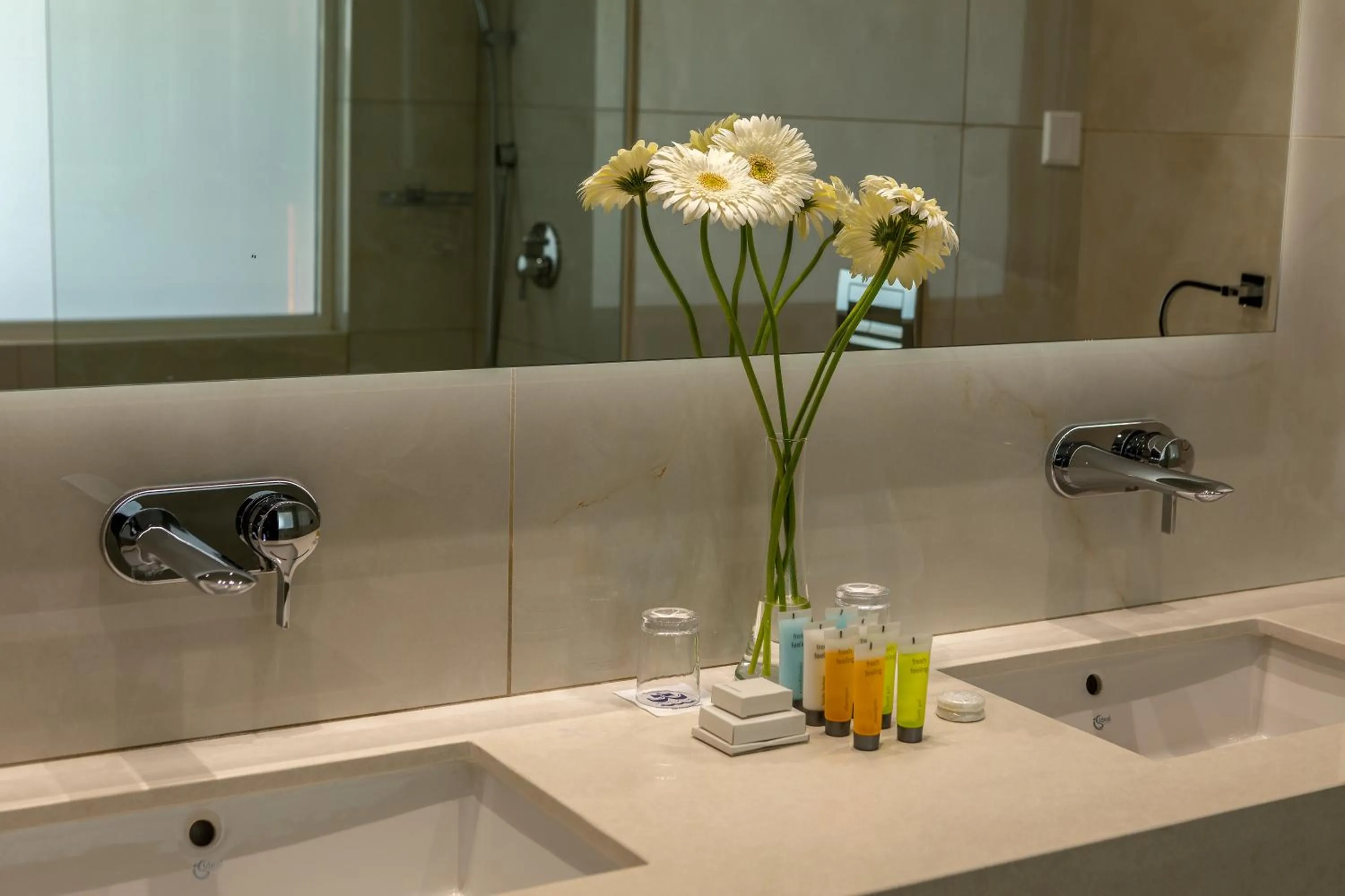 Bathroom in Chrysomare Beach Hotel & Resort