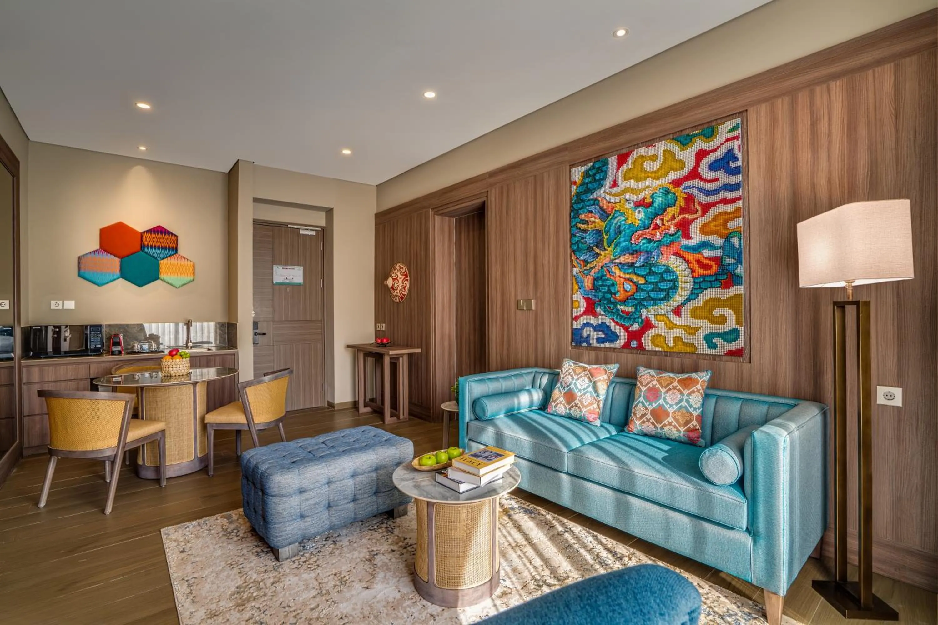 Living room in Sima Hotel Kuta Lombok