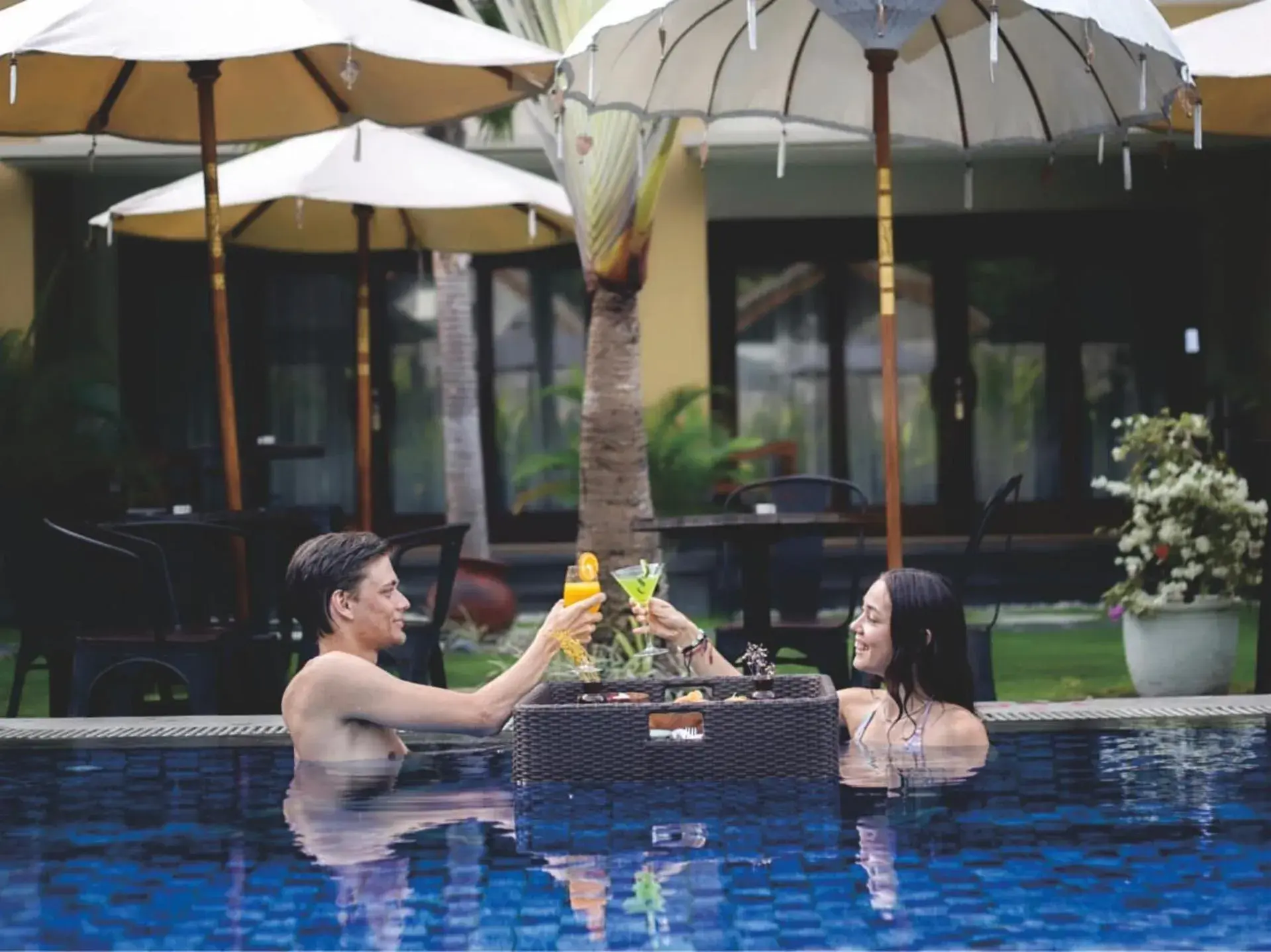 Swimming pool in Sima Hotel Kuta Lombok Swimming pool in Sima Hotel Kuta Lombok