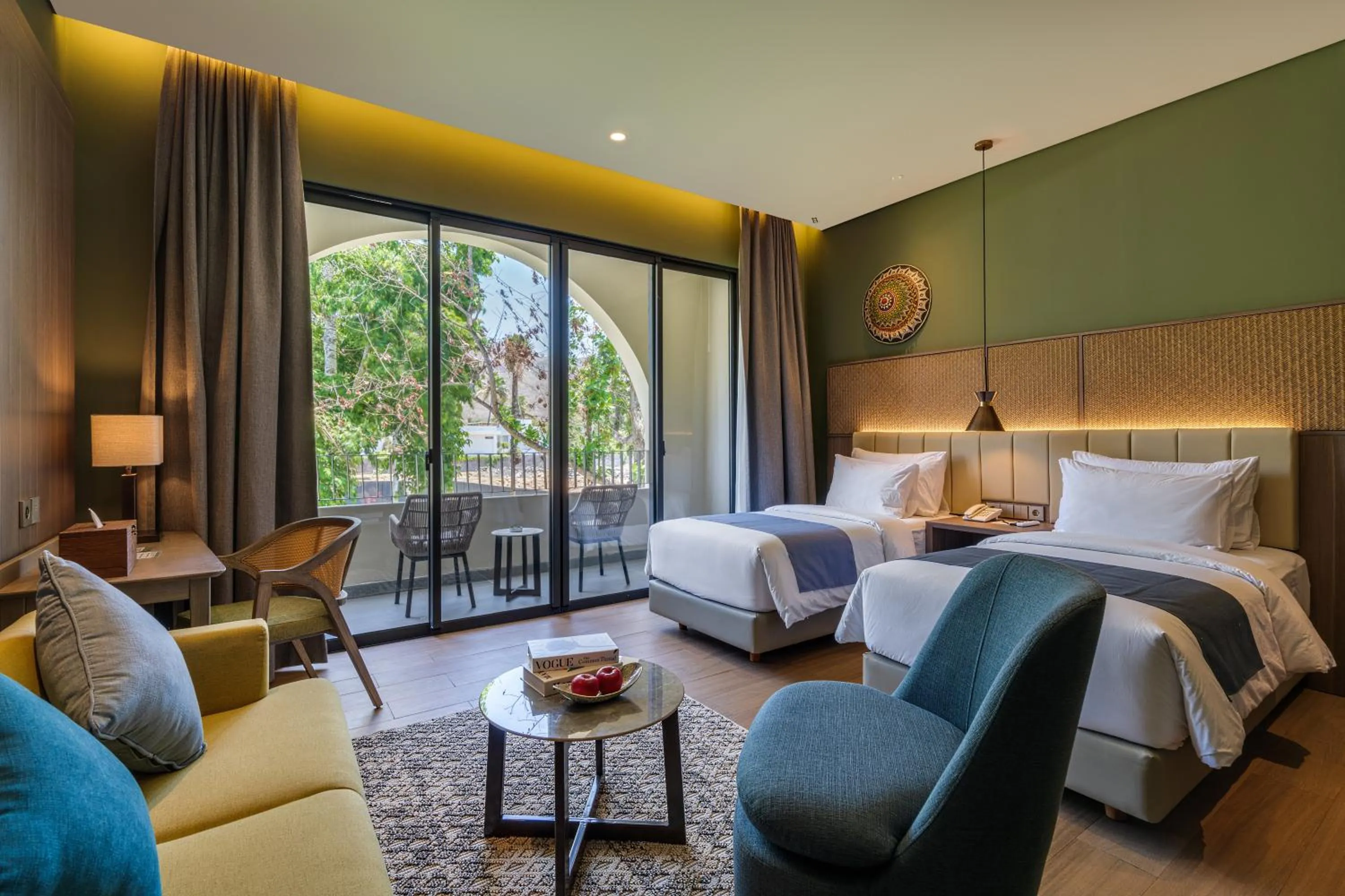 Bathroom, Bed in Sima Hotel Kuta Lombok