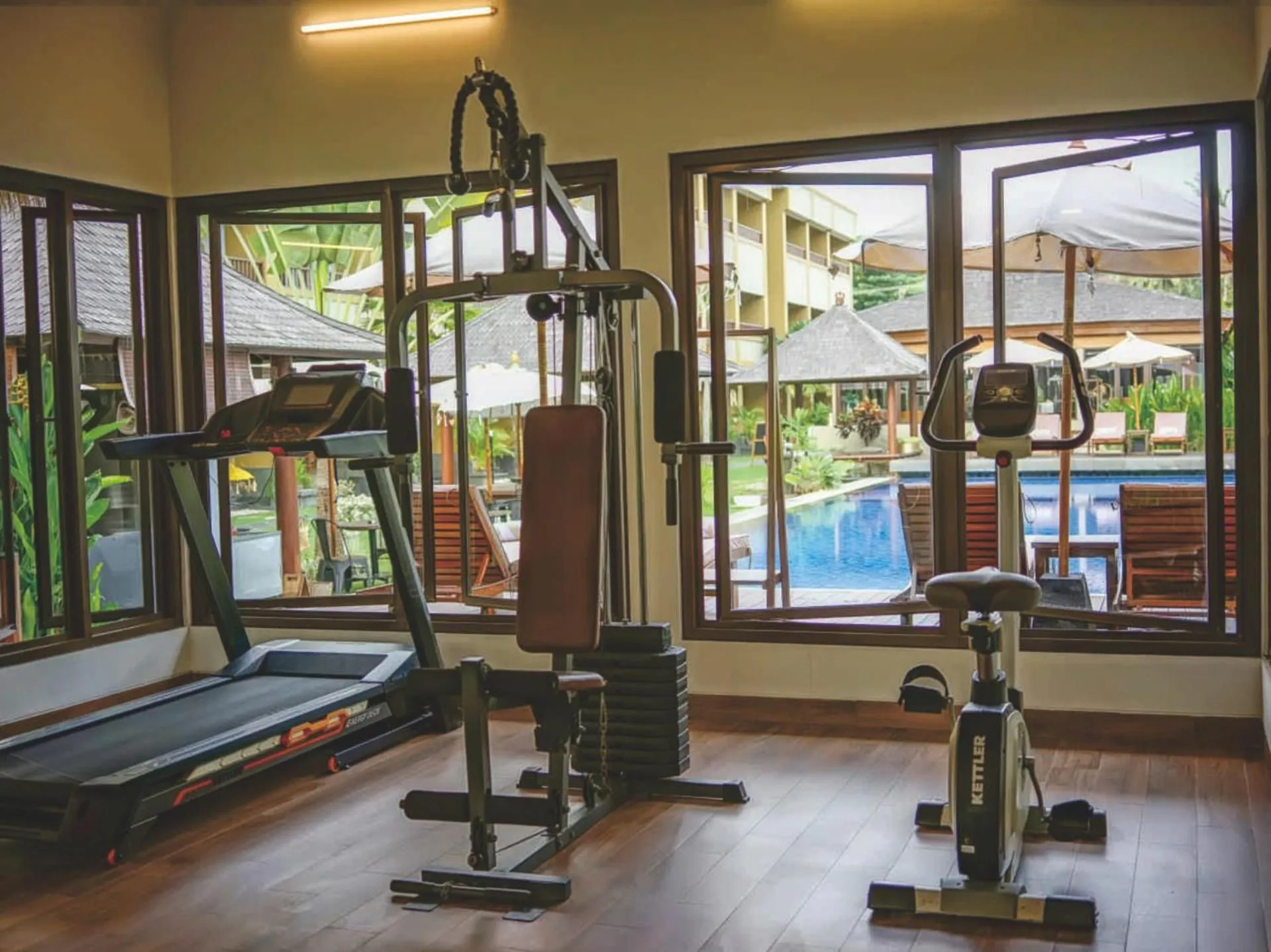 Fitness centre/facilities in Sima Hotel Kuta Lombok