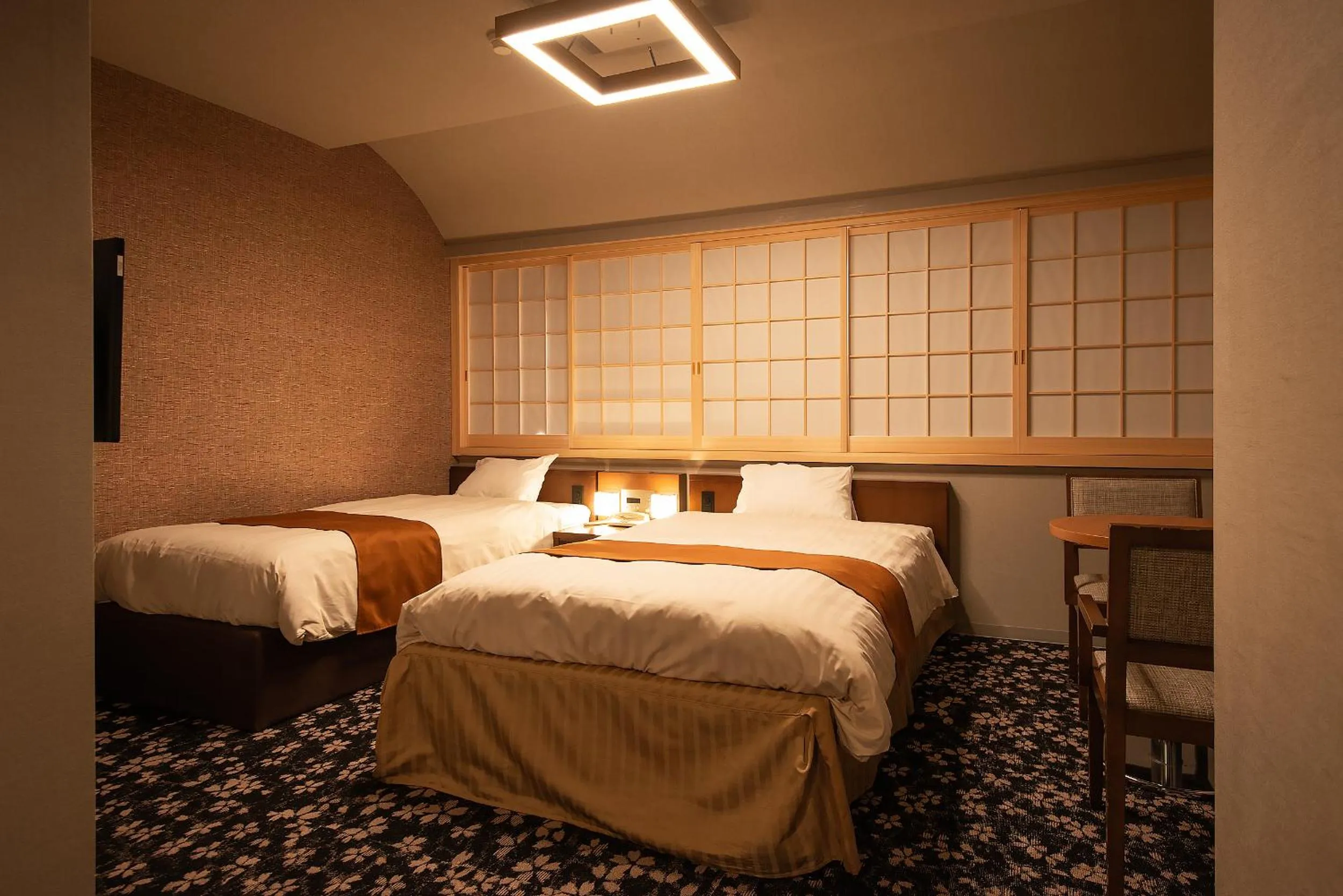 Bed in Shizuoka Town Hotel