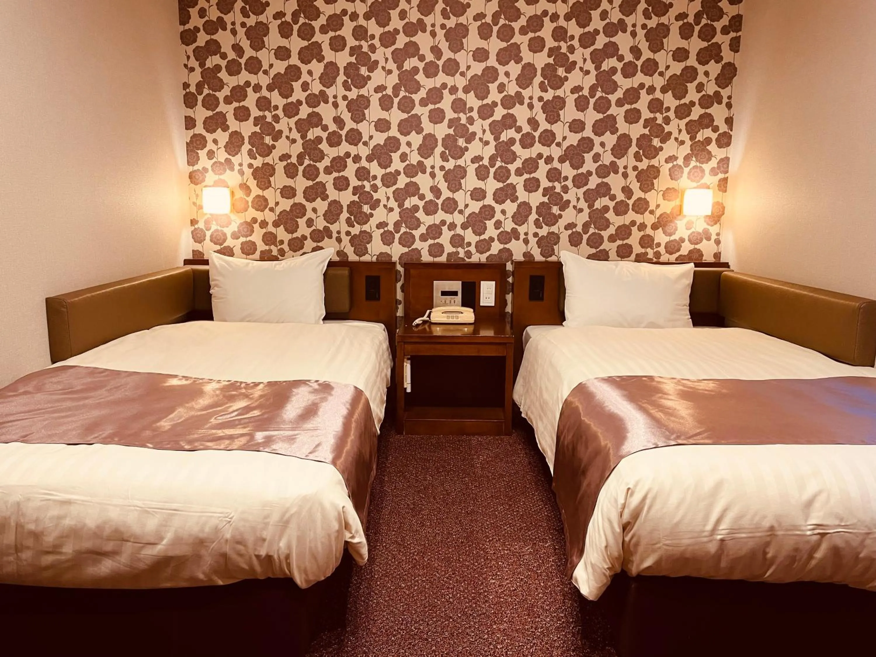 Bed in Shizuoka Town Hotel