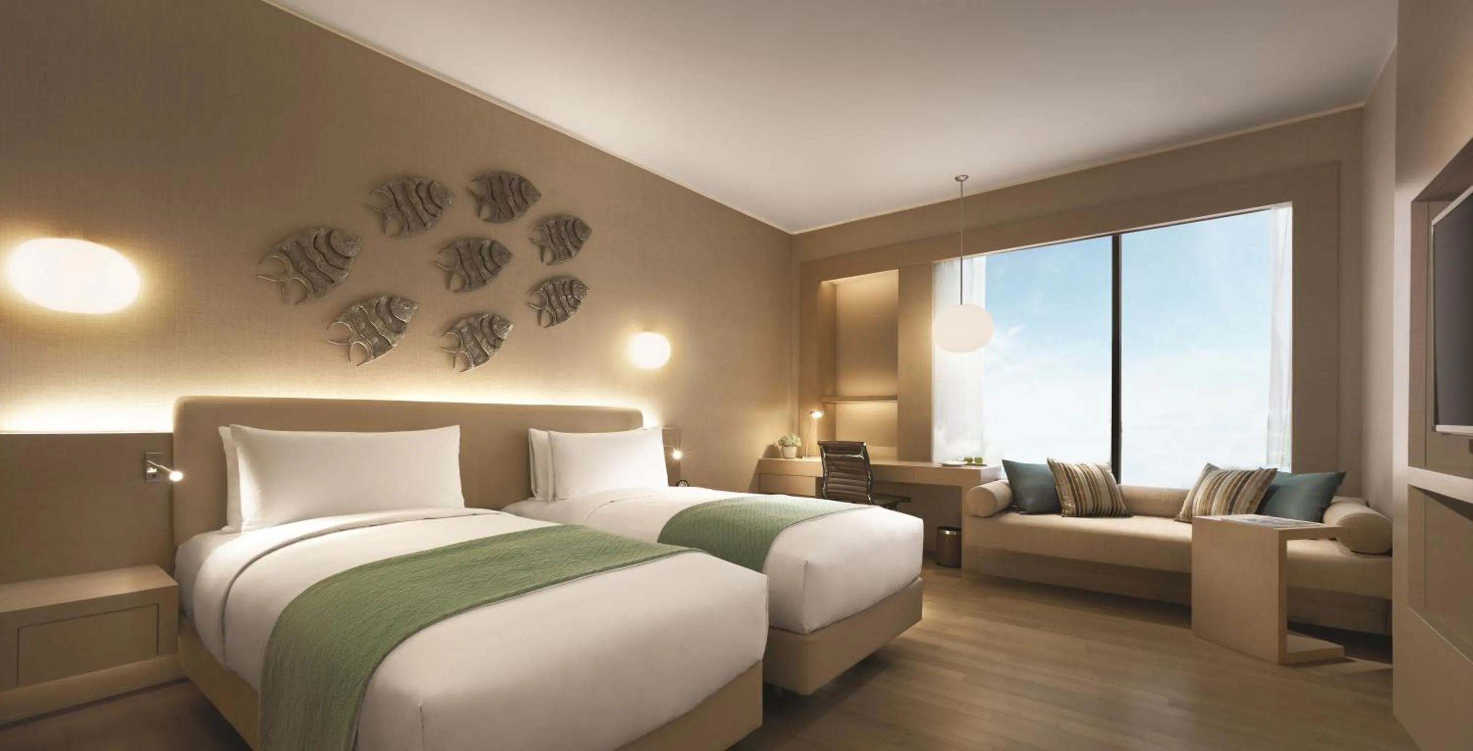 Seating area in JEN Johor Puteri Harbour by Shangri-La