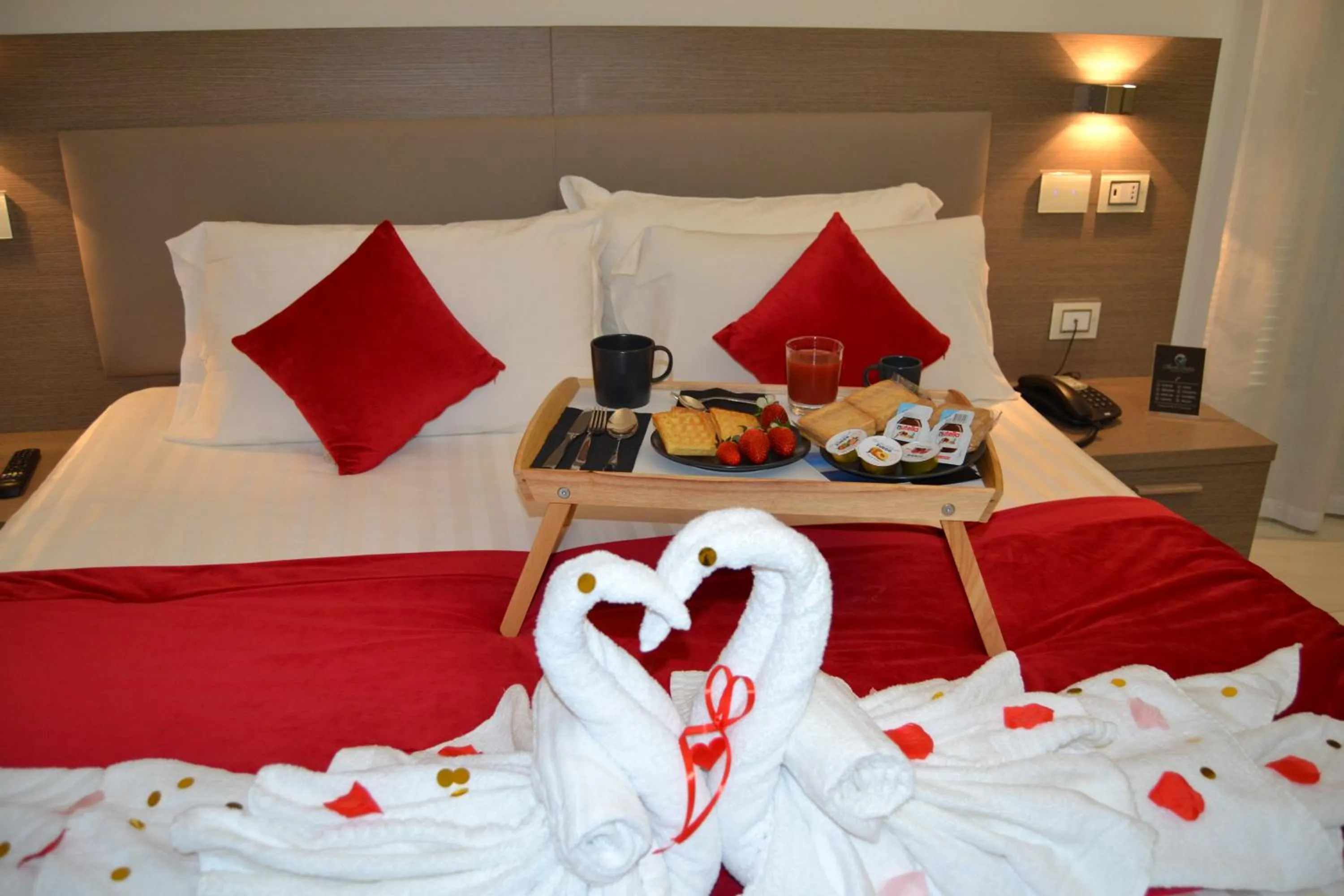Bed in Mecla Suites