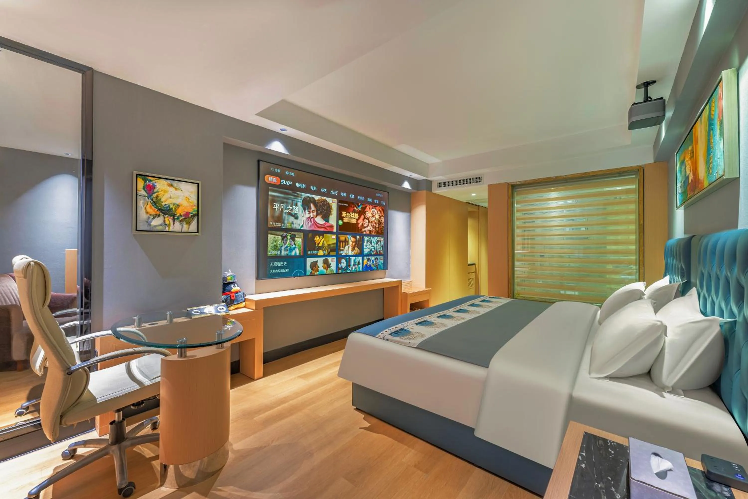 Bed in Guangzhou Ming Yue Hotel