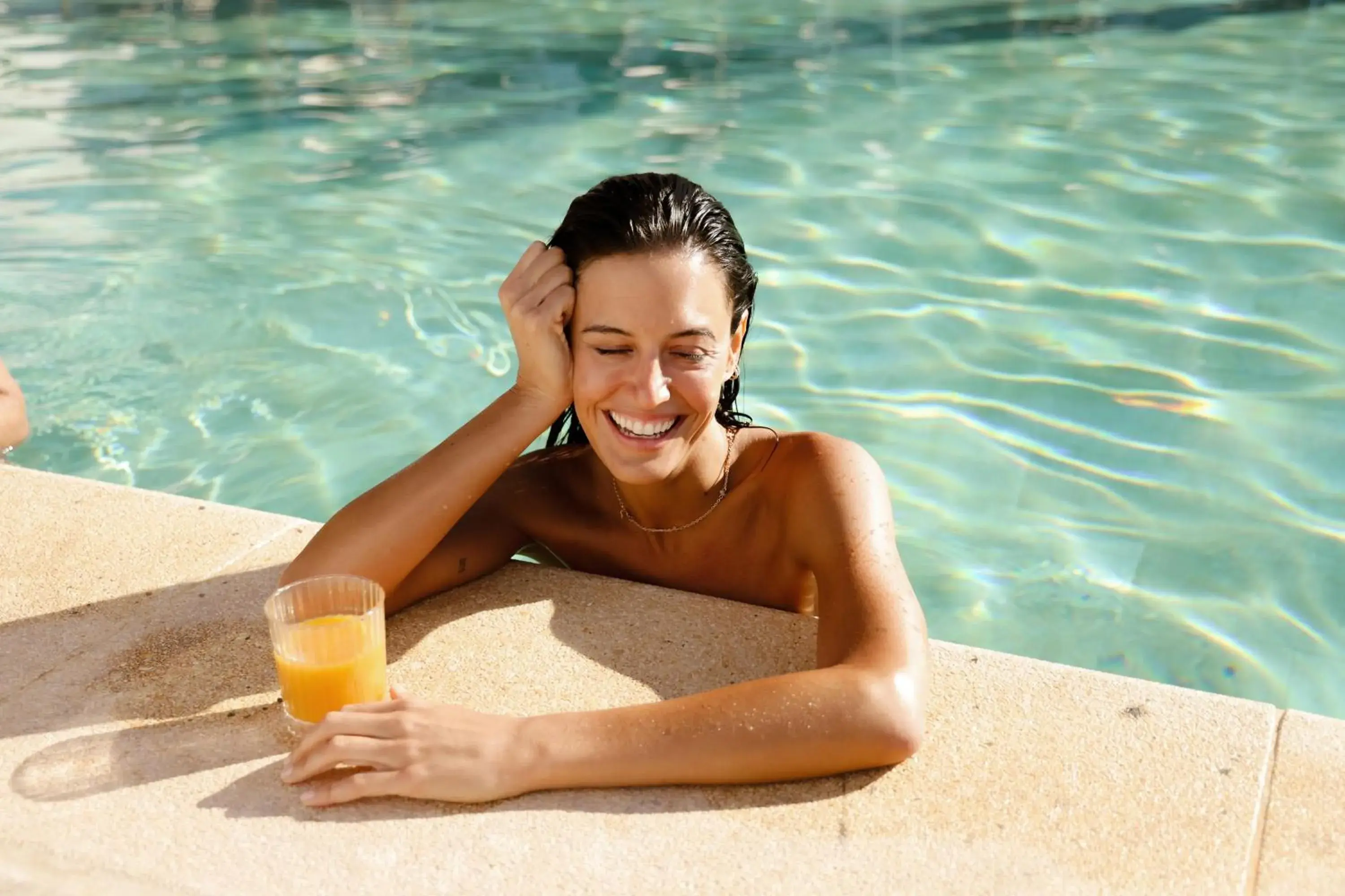 Swimming pool in Hotel Riu Palace La Mola Swimming pool in Hotel Riu Palace La Mola