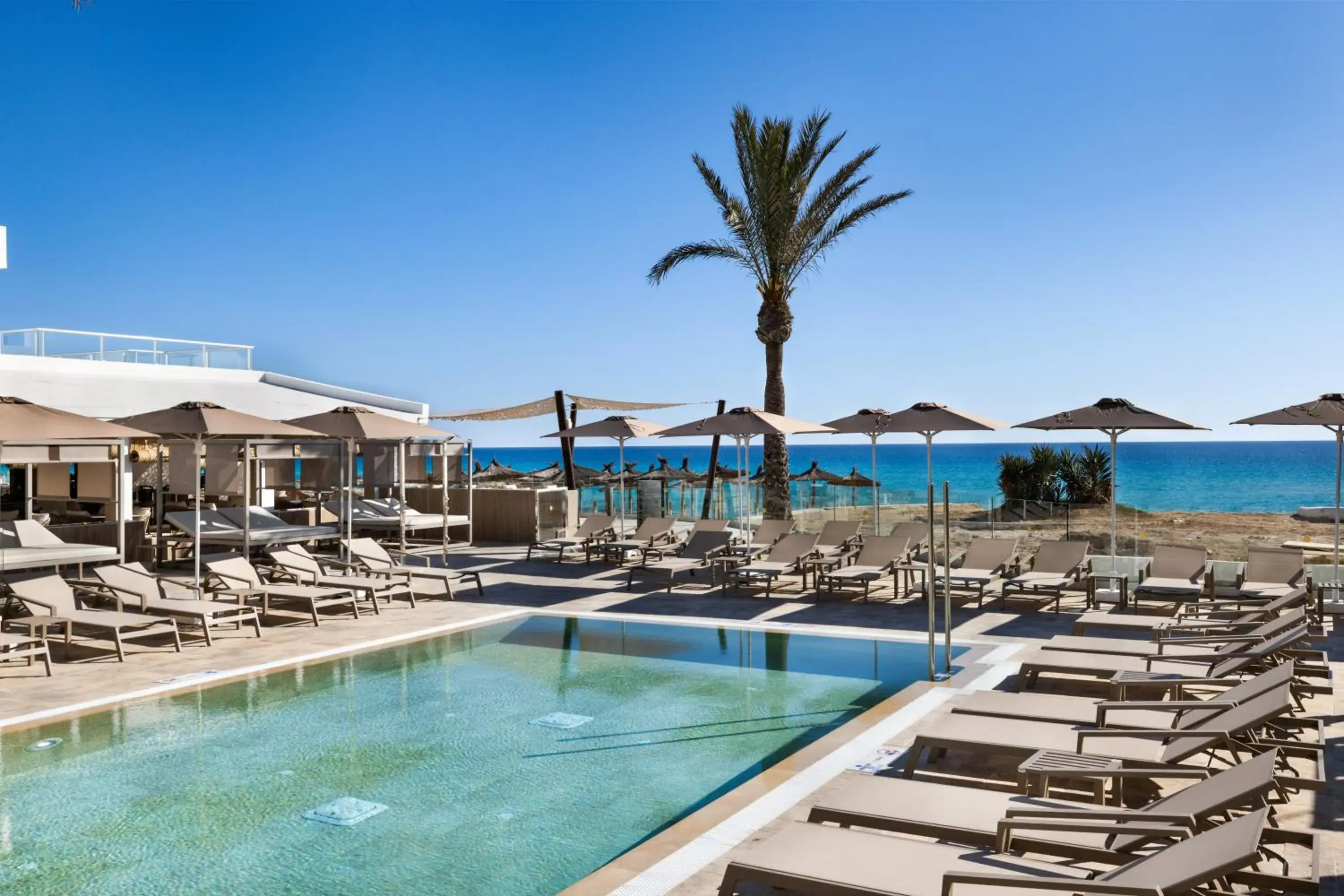 Swimming pool in Hotel Riu Palace La Mola Swimming pool in Hotel Riu Palace La Mola