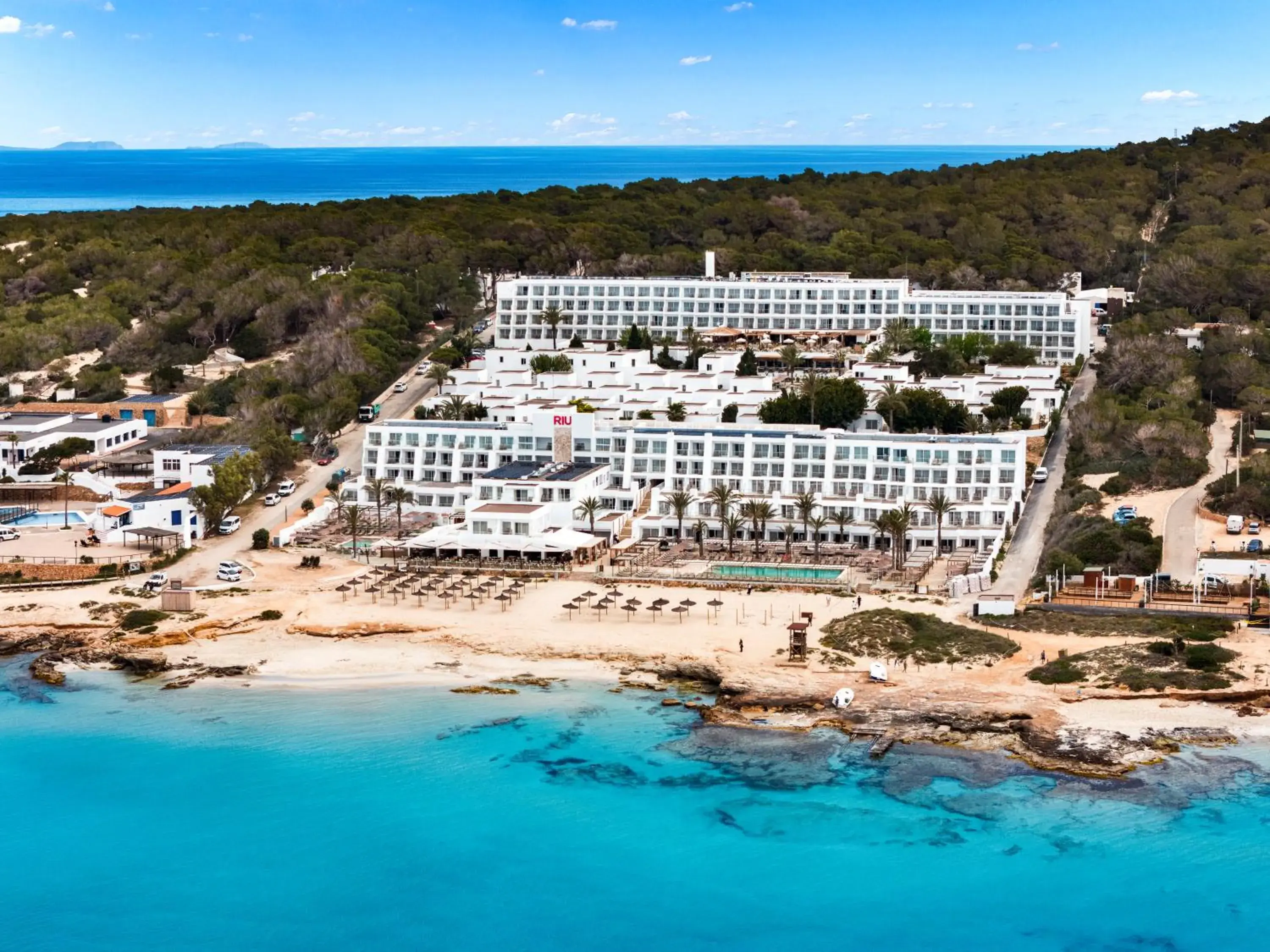 Bird's eye view in Hotel Riu Palace La Mola Bird's eye view in Hotel Riu Palace La Mola