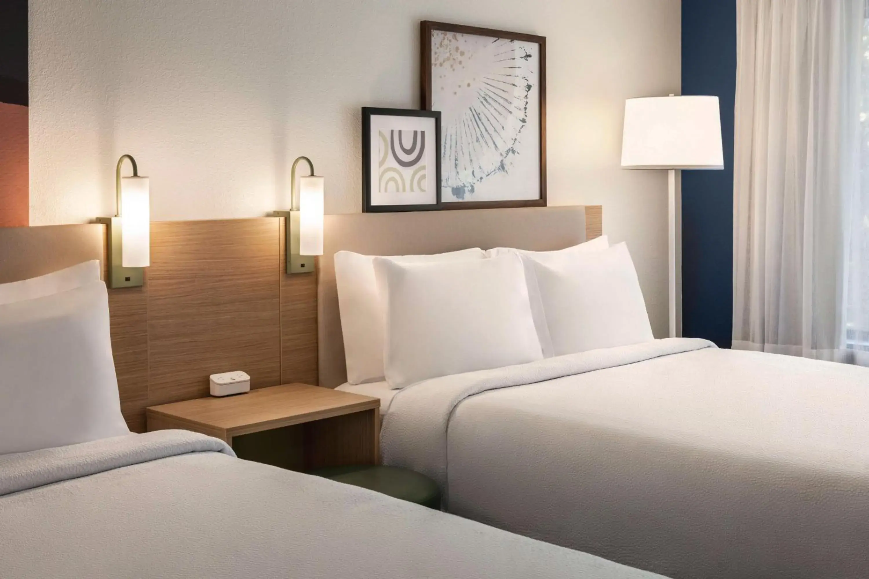 Room with Two Queen Beds - Non-Smoking in Spark By Hilton Mystic Groton Room with Two Queen Beds - Non-Smoking in Spark By Hilton Mystic Groton