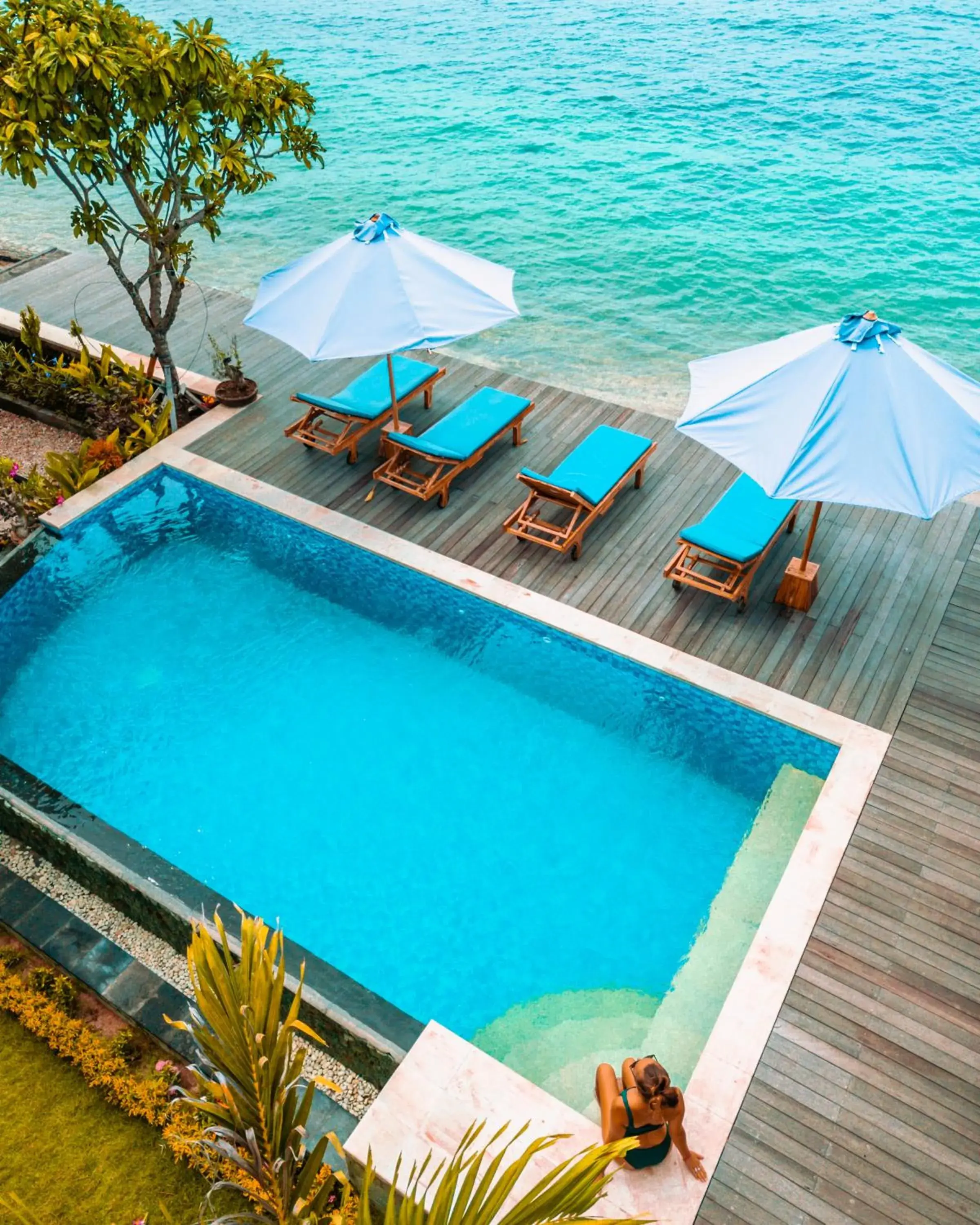 Swimming pool in Sunrise Cottage Swimming pool in Sunrise Cottage