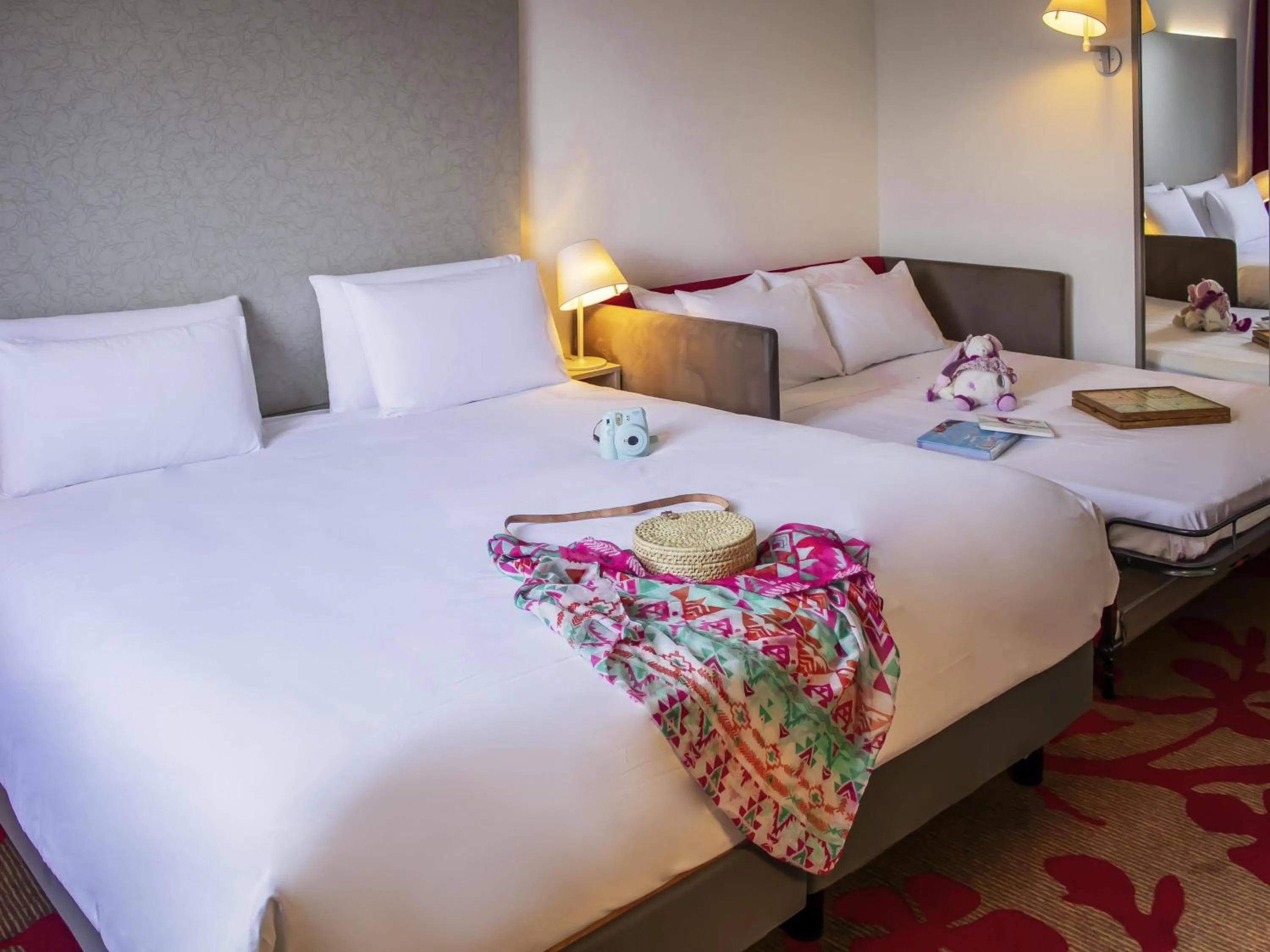 Classic Family Room with Double Bed and Sofa Bed in Mercure Tours Nord