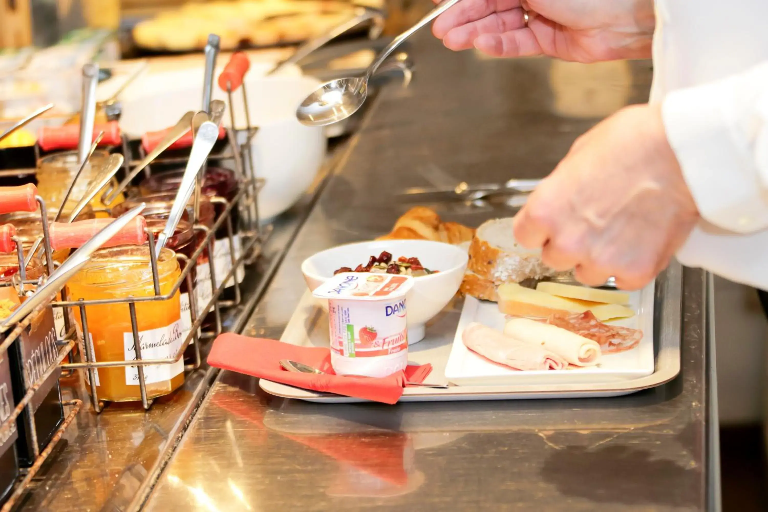Buffet breakfast in ibis Dole Sud Choisey Buffet breakfast in ibis Dole Sud Choisey