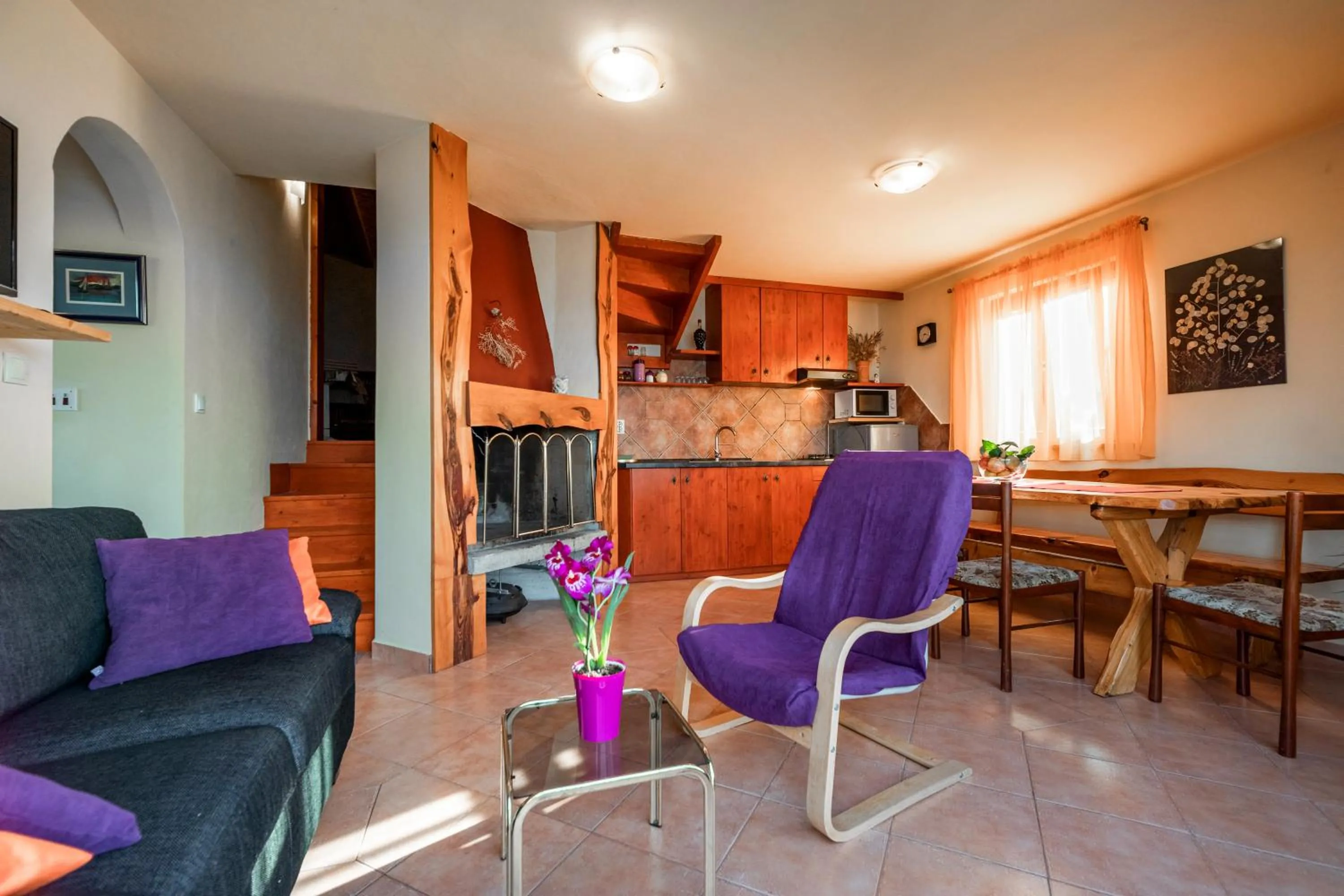 Kitchen or kitchenette in Holiday home Maslinova