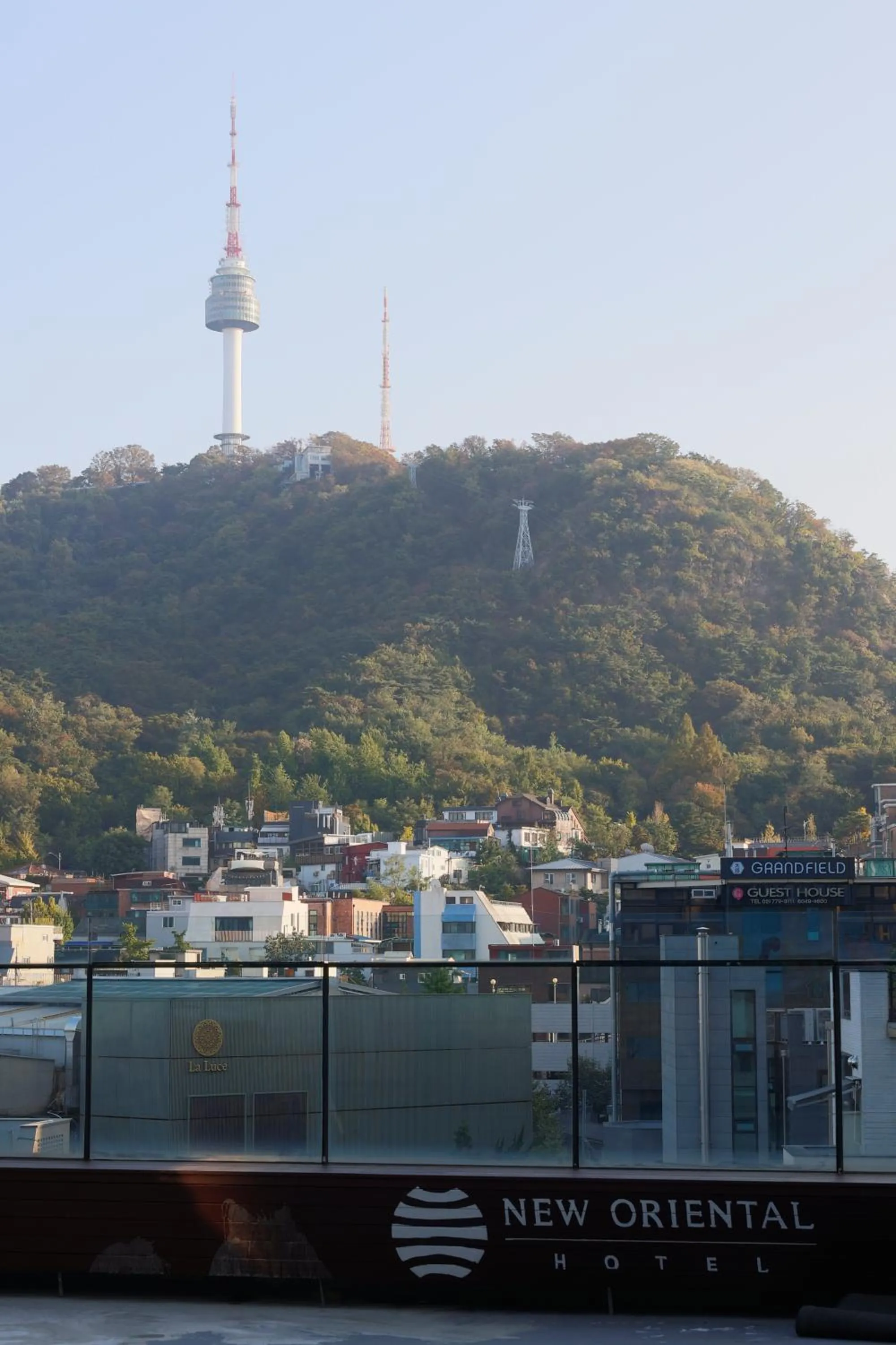 Mountain view in Hotel New Oriental Myeongdong